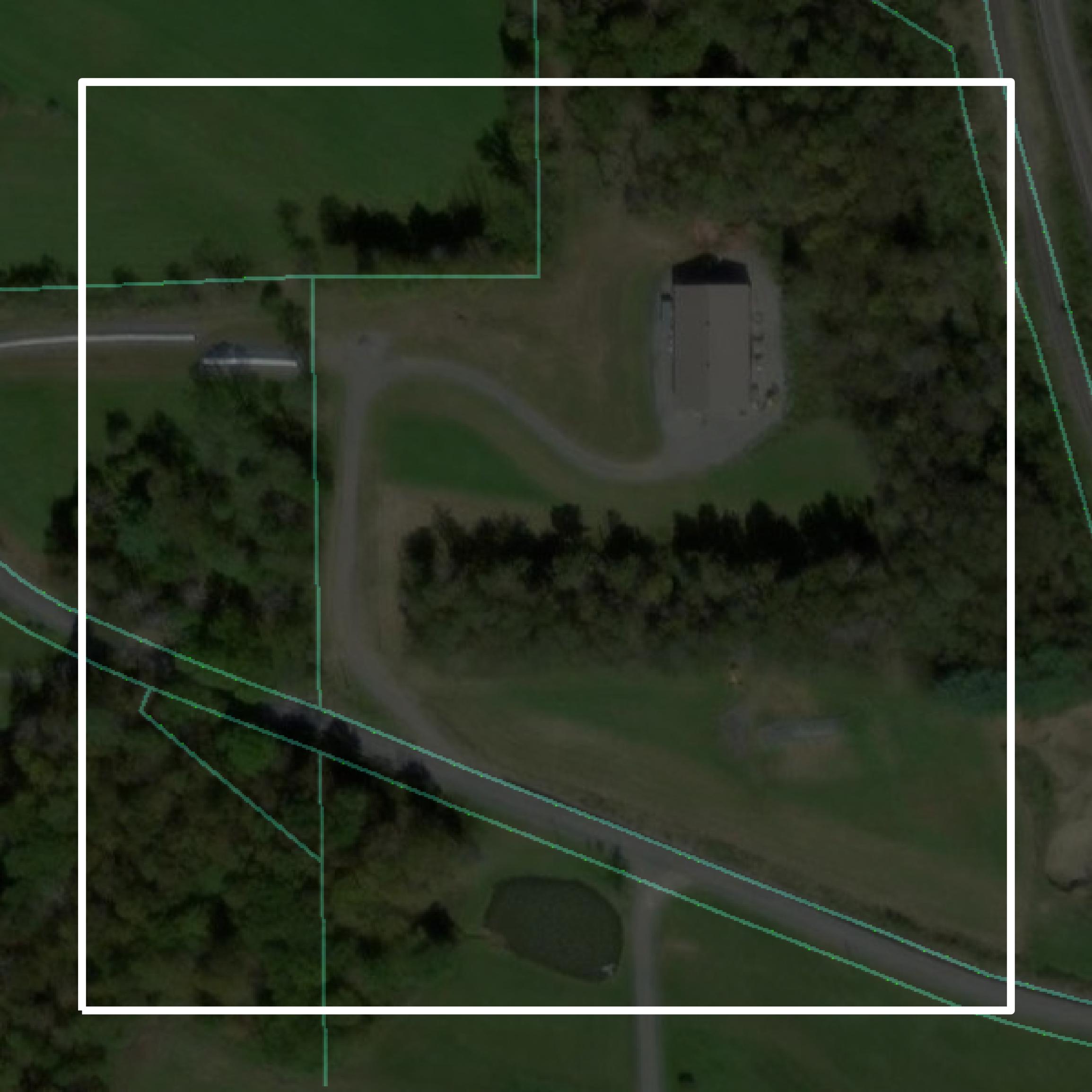 This image shows parcel and building data in Cambria County created using GIS data in Equator.