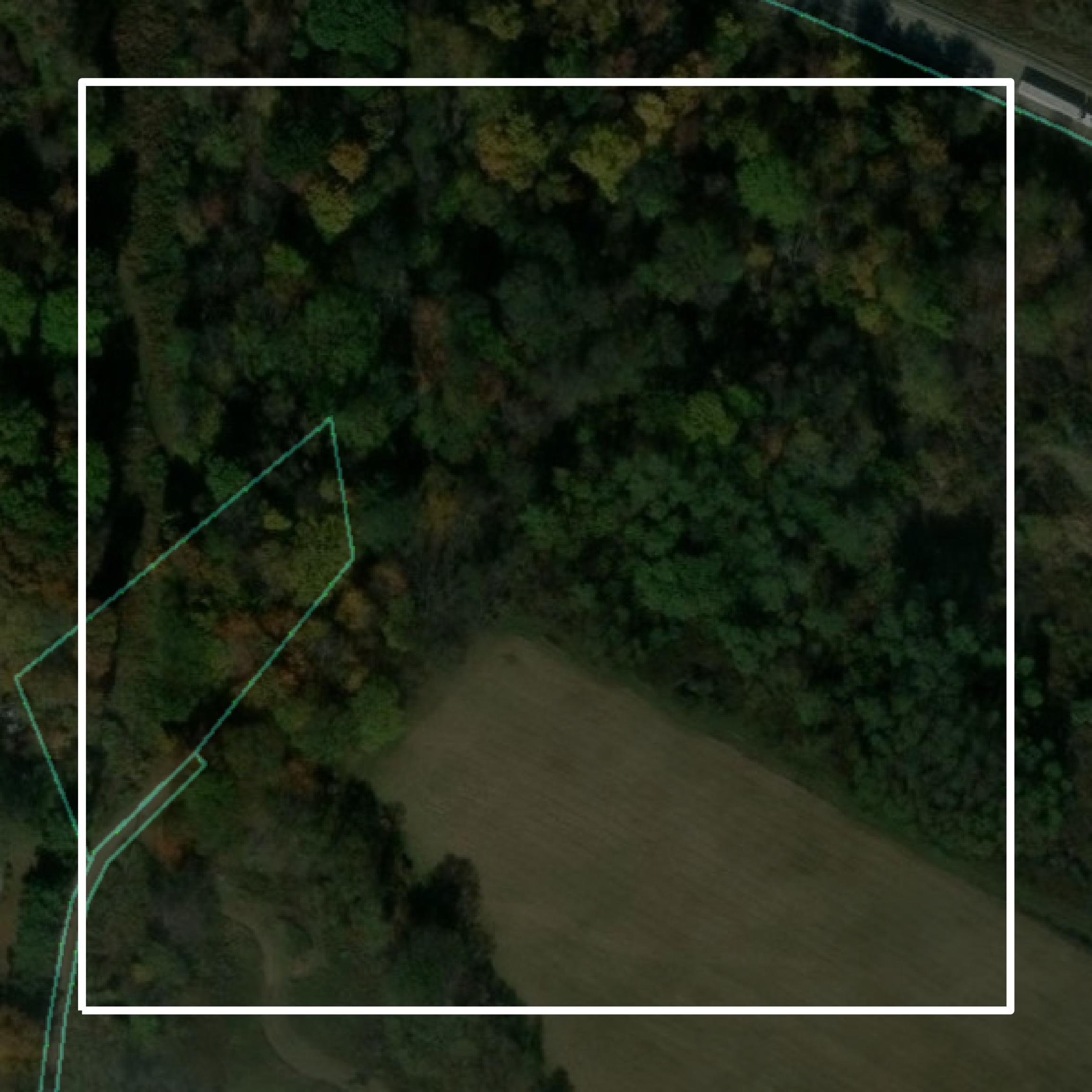 This image shows parcel and building data in Clarion County created using GIS data in Equator.