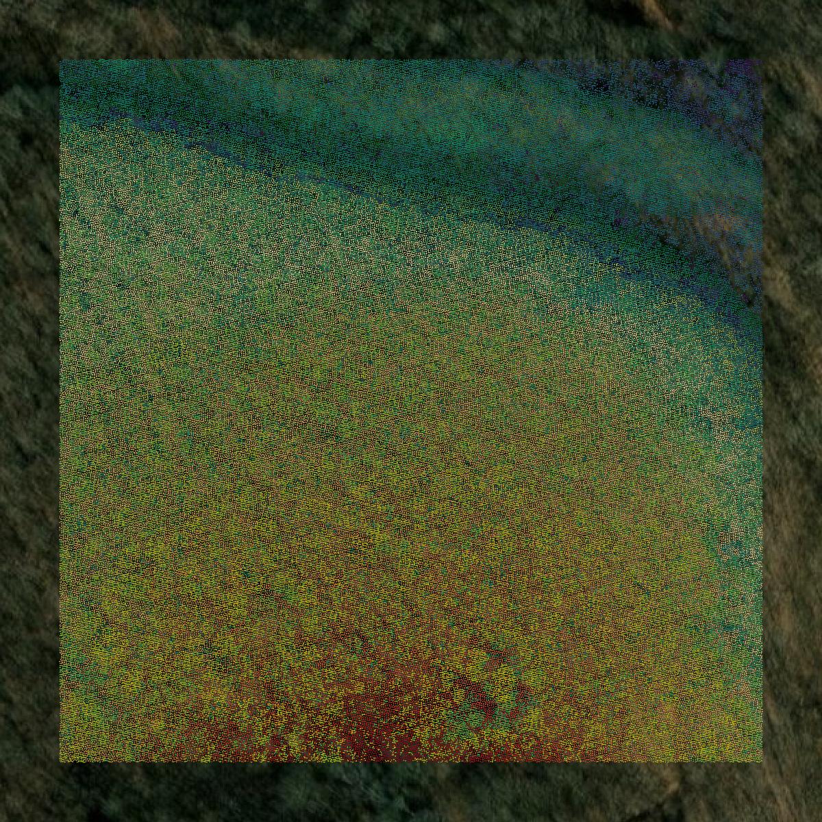 This image shows a LiDAR point cloud in Clearfield County created using GIS data in Equator.