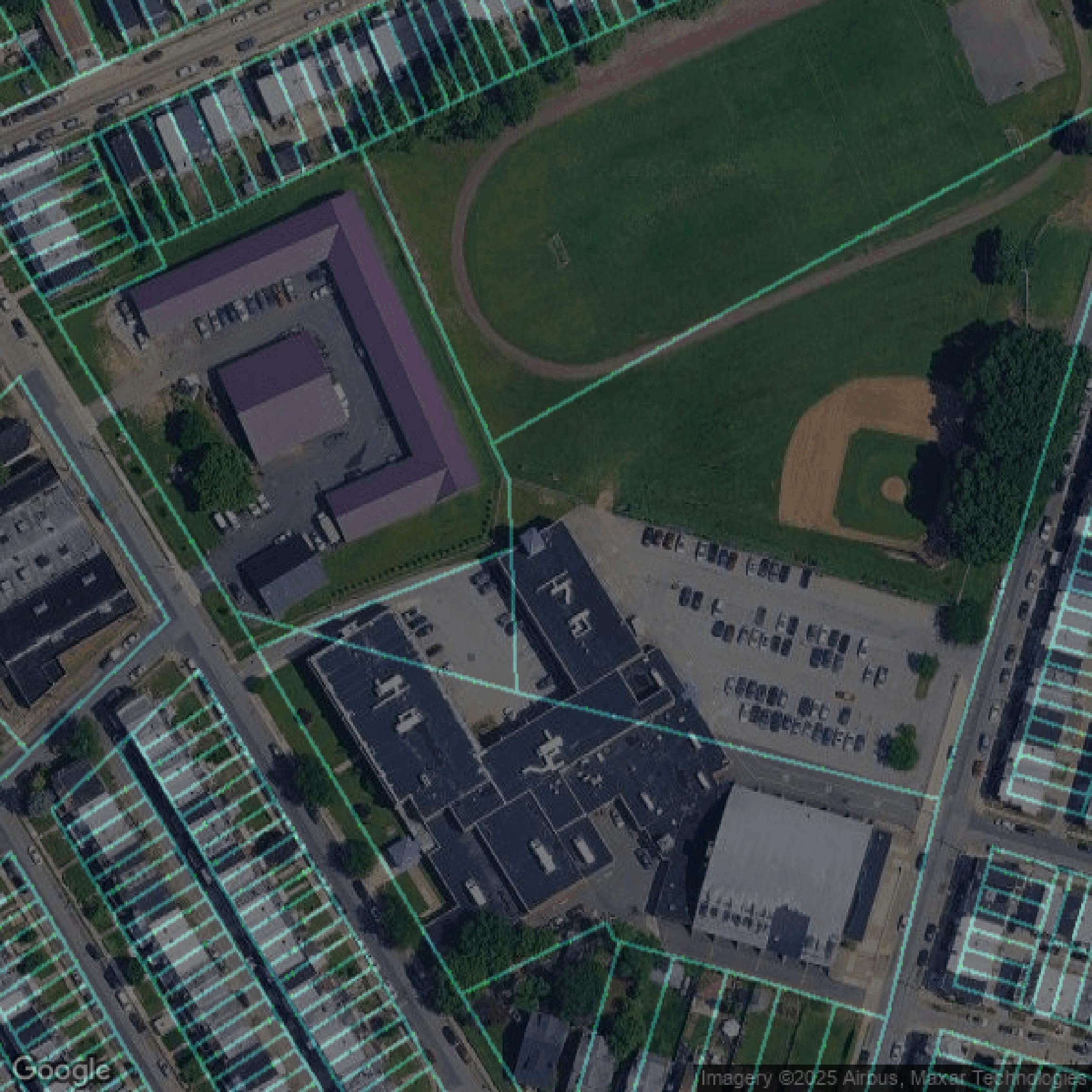 This image shows parcel data in Delaware County created using GIS data in Equator.