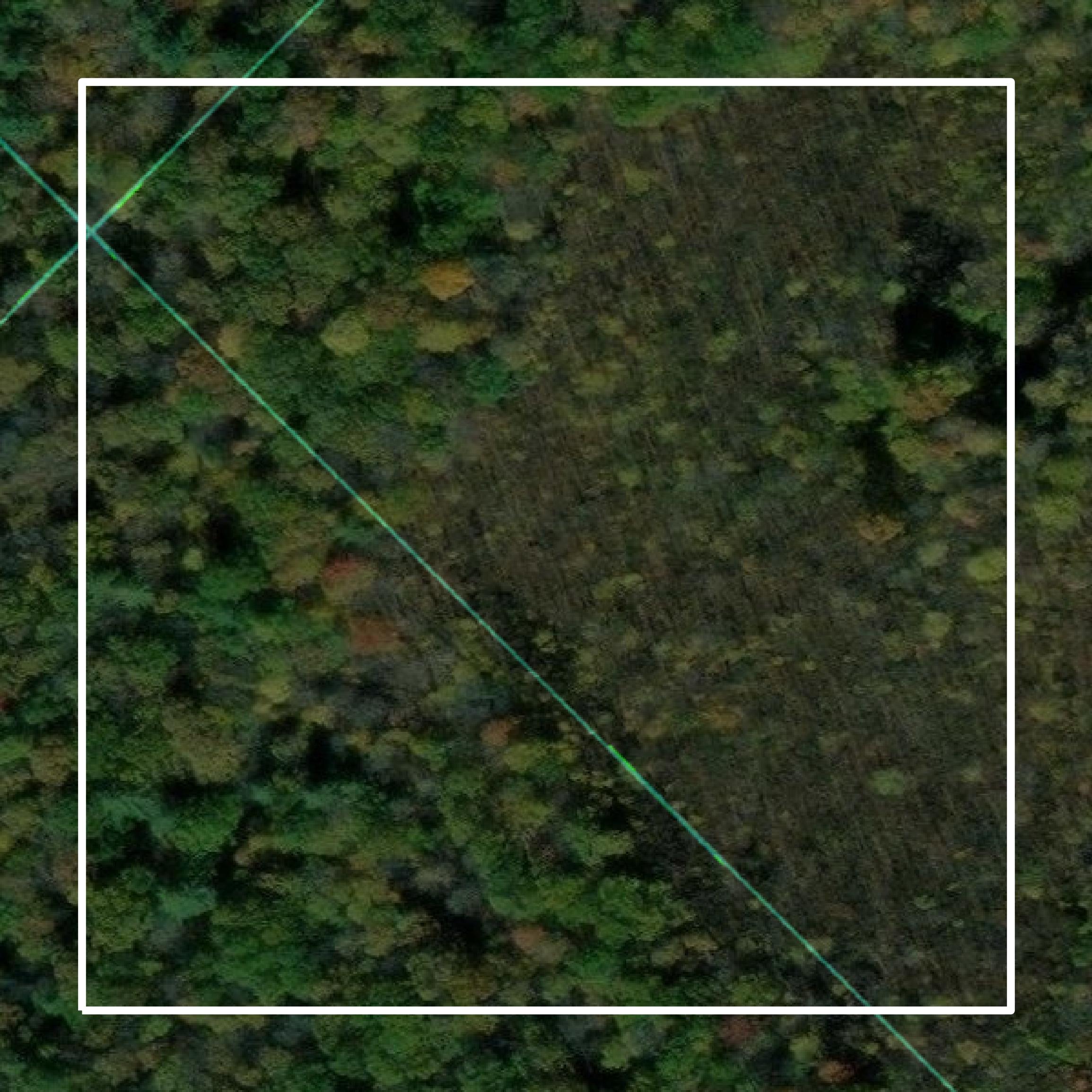 This image shows parcel and building data in Forest County created using GIS data in Equator.