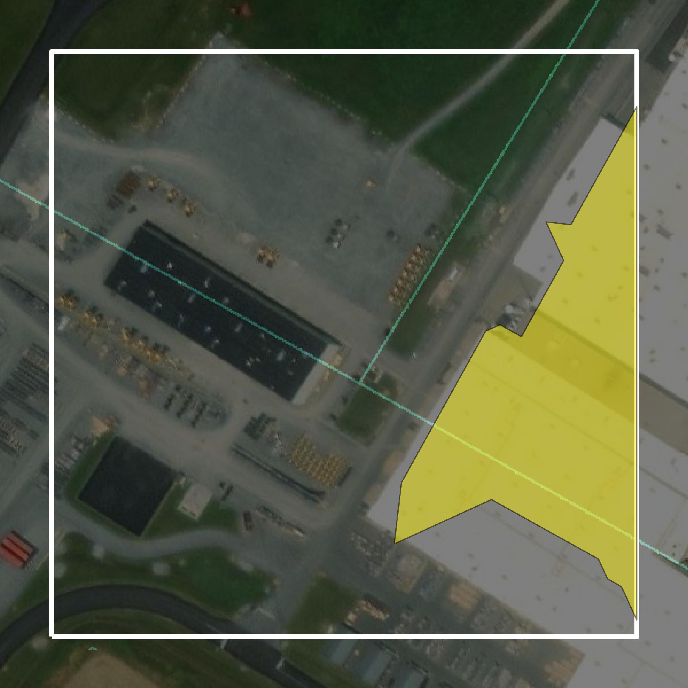 This image shows parcel and building data in Franklin County created using GIS data in Equator.