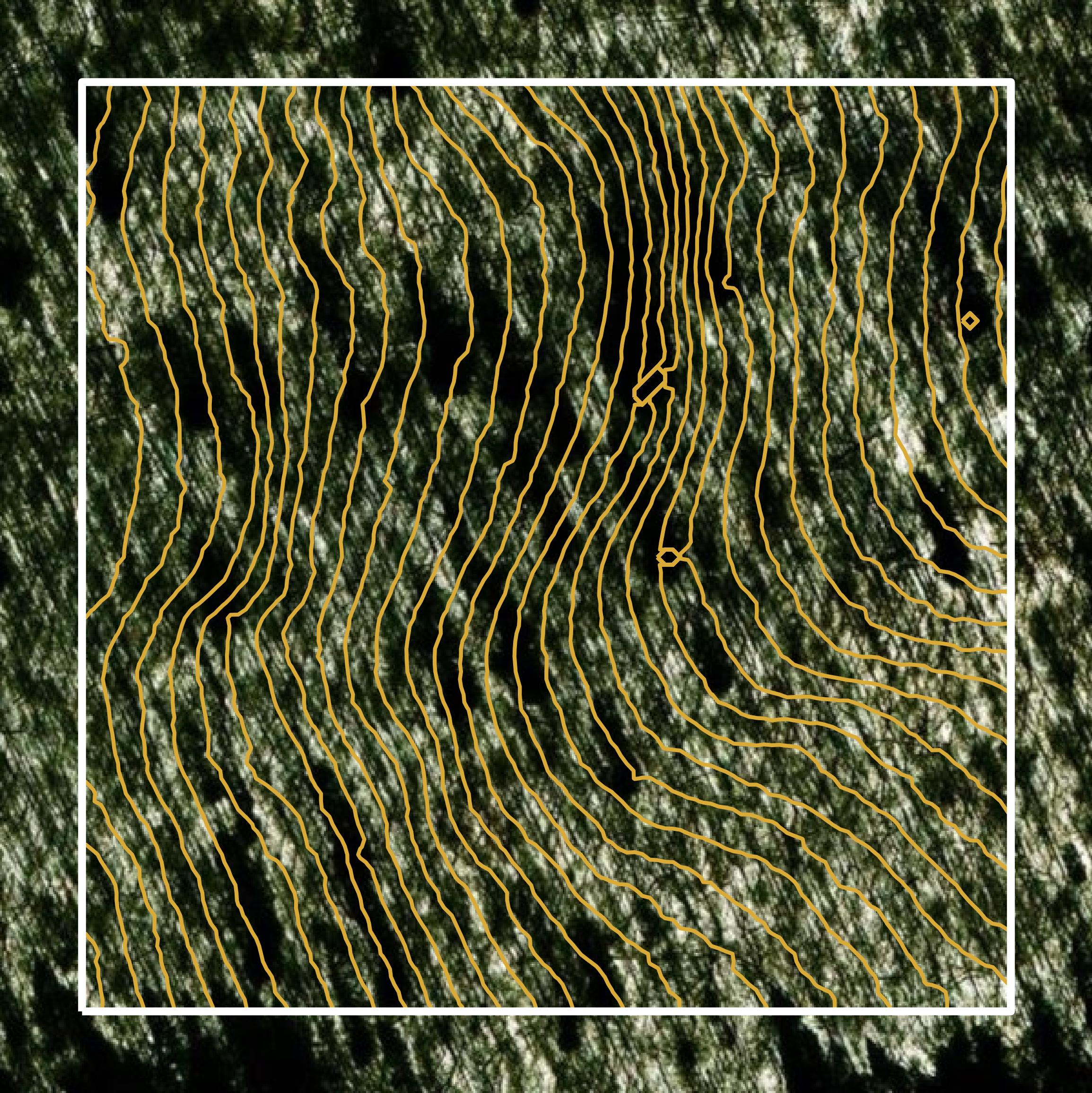 This image shows a contour map in Lackawanna County created using GIS data in Equator.