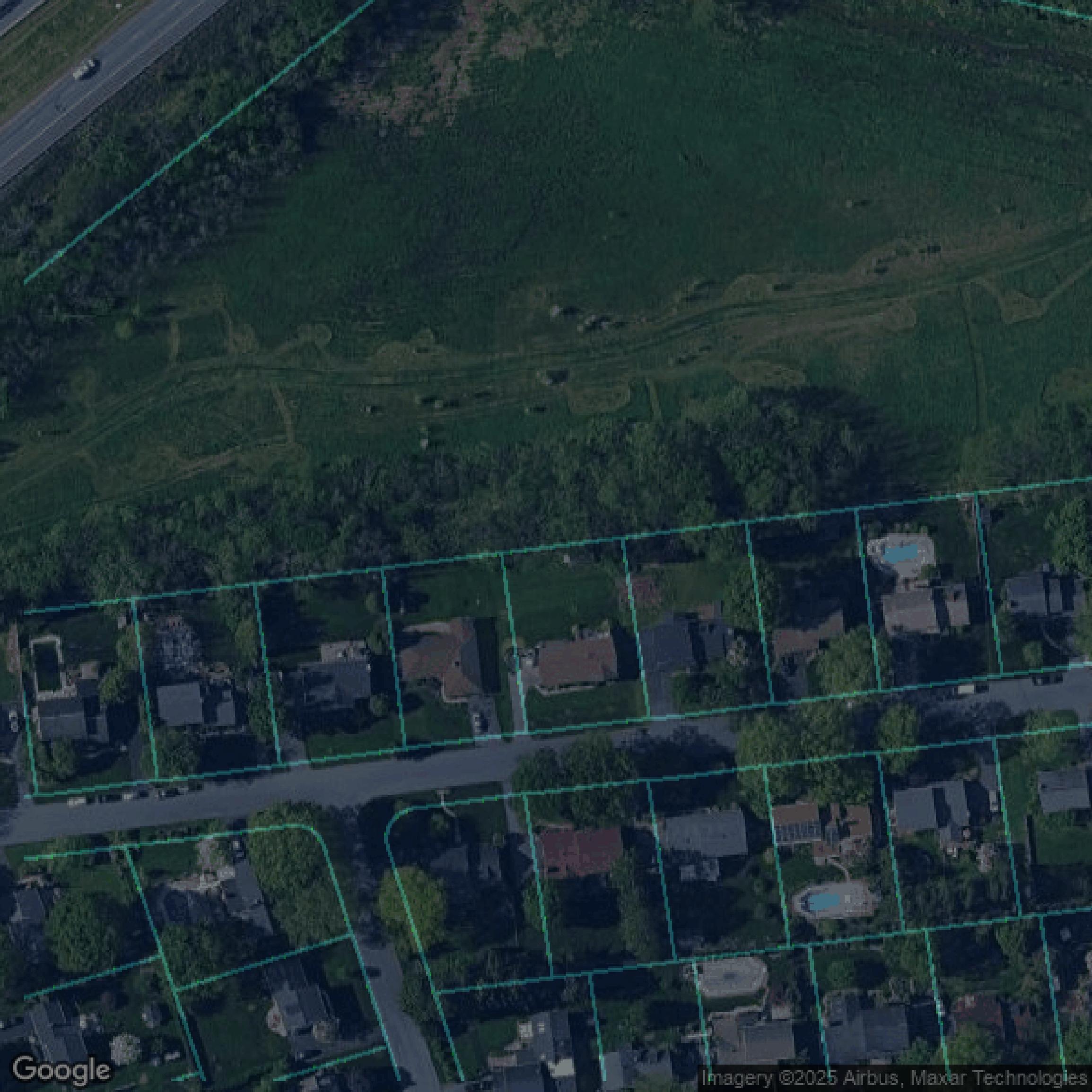This image shows parcel data in Lancaster County created using GIS data in Equator.