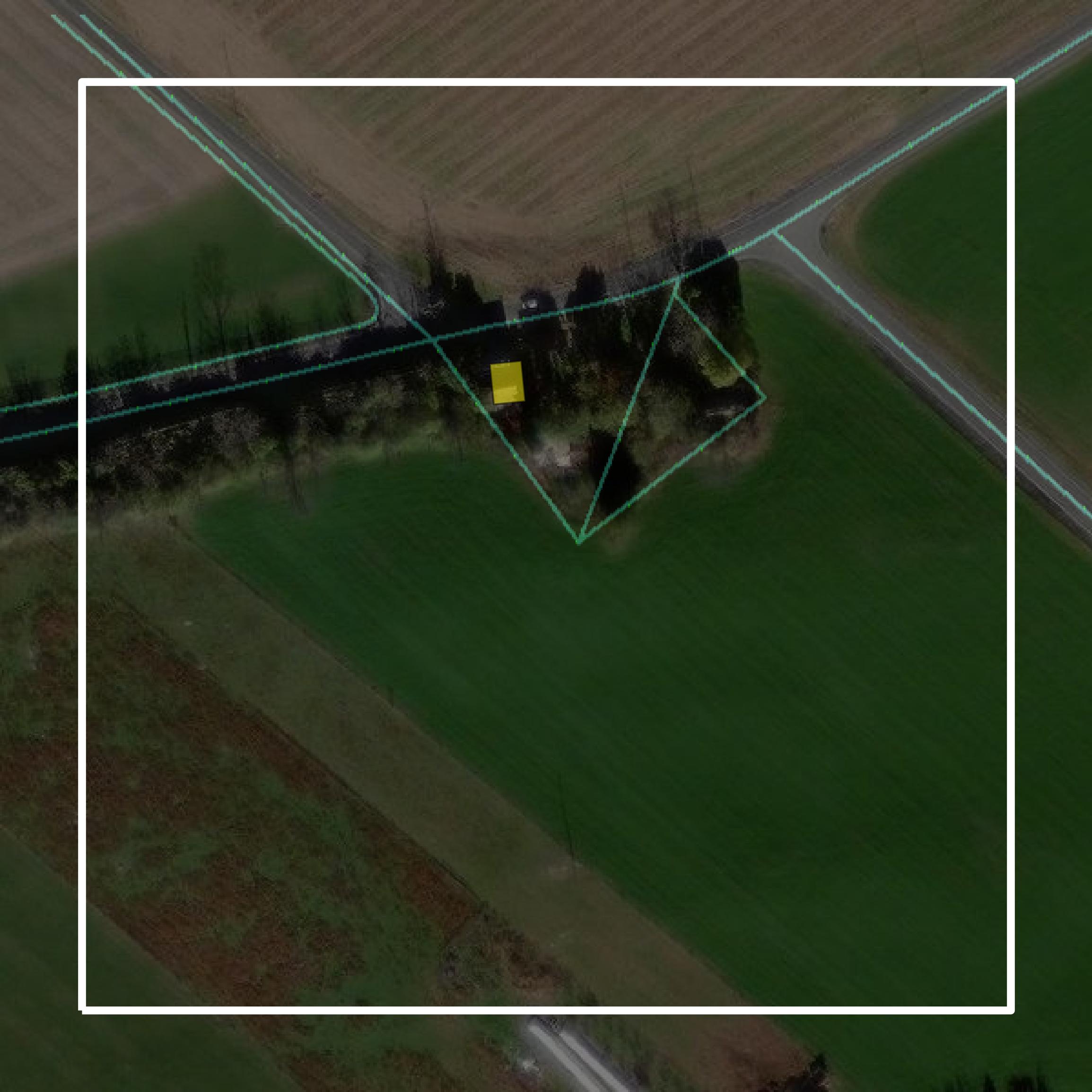 This image shows parcel and building data in Lebanon County created using GIS data in Equator.