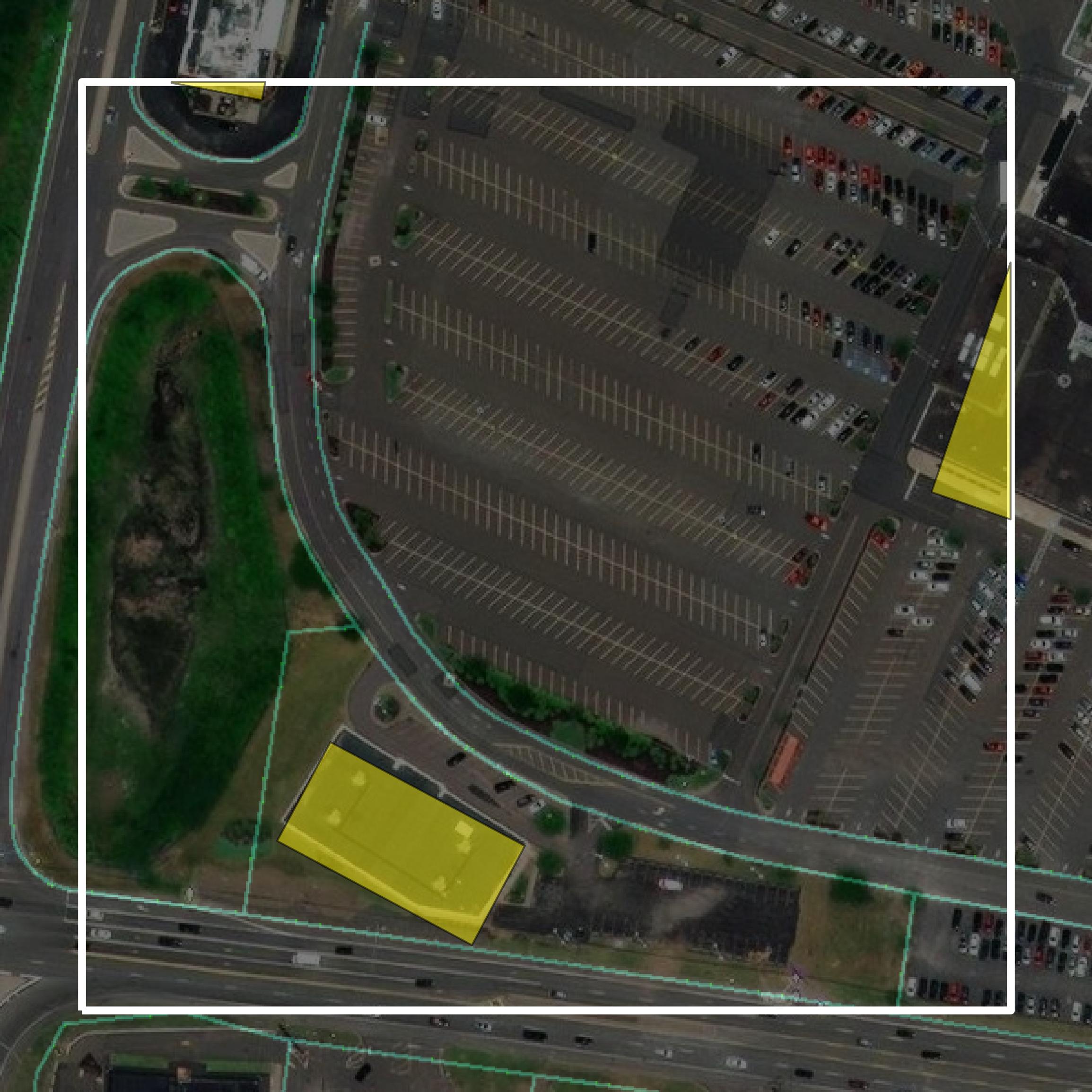 This image shows parcel and building data in Luzerne County created using GIS data in Equator.