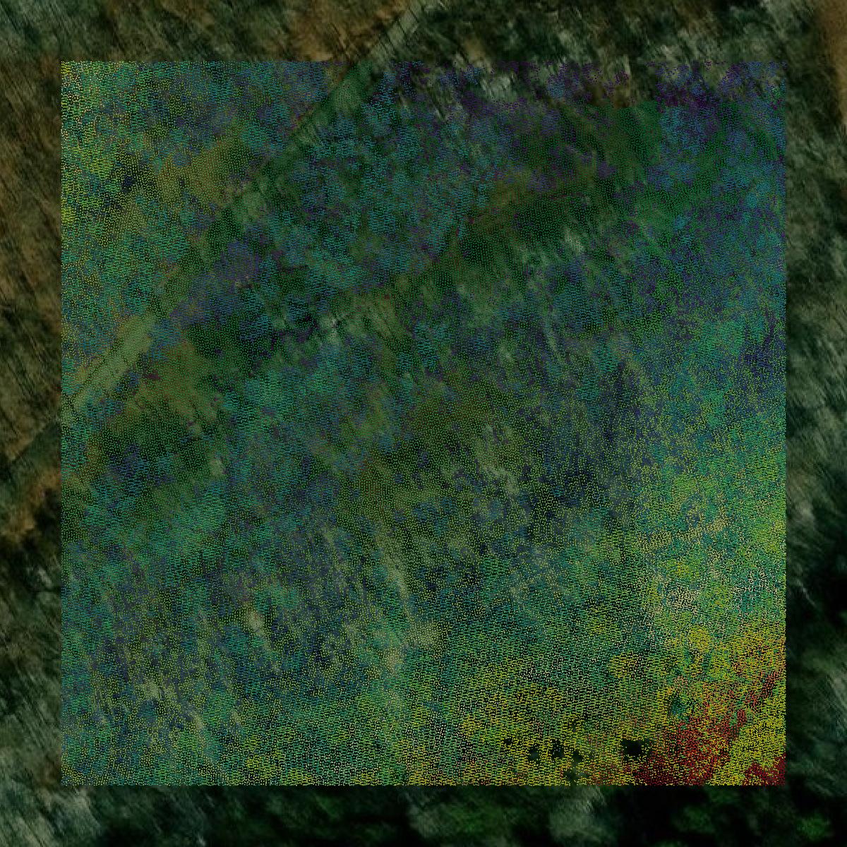 This image shows a LiDAR point cloud in McKean County created using GIS data in Equator.