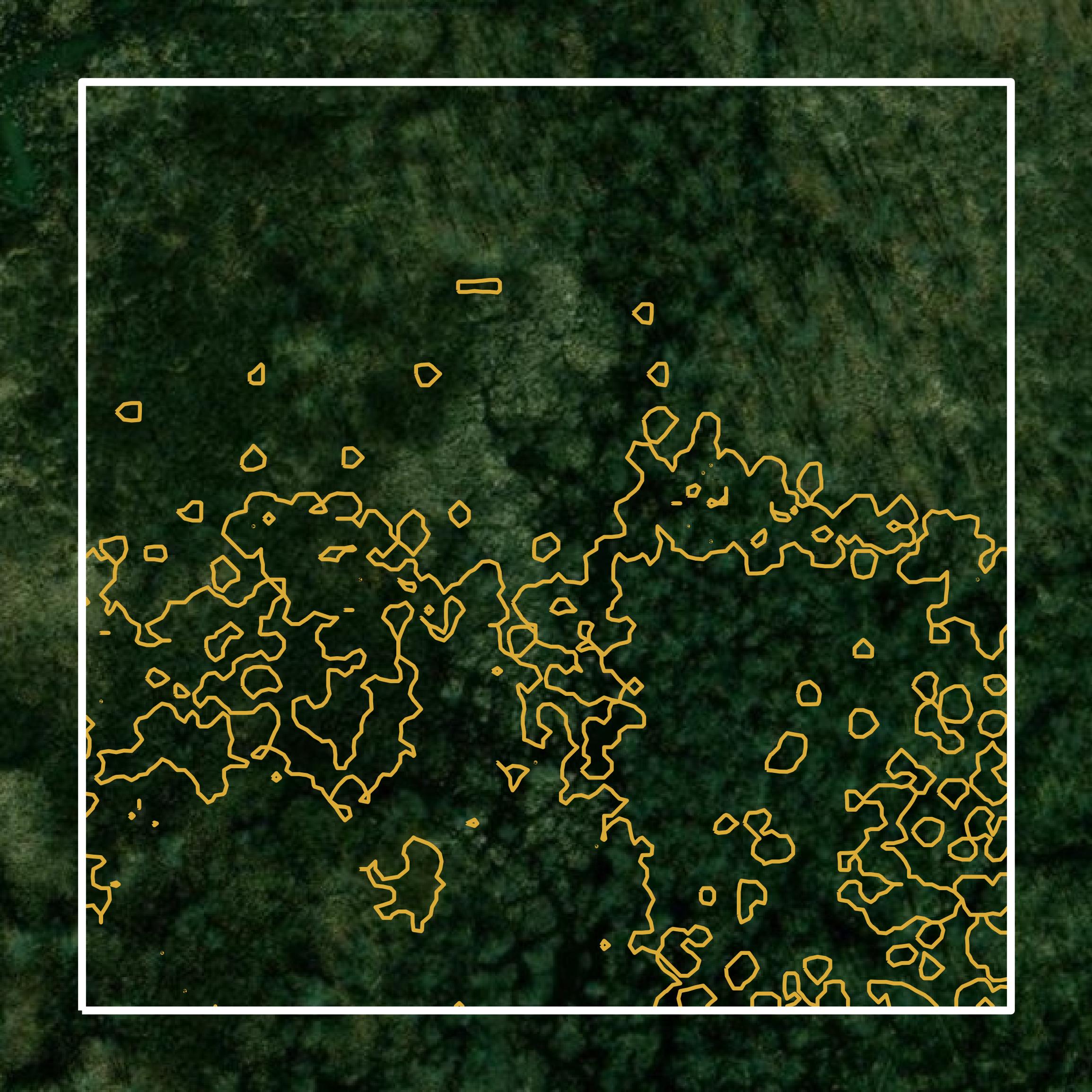 This image shows a contour map in Mercer County created using GIS data in Equator.