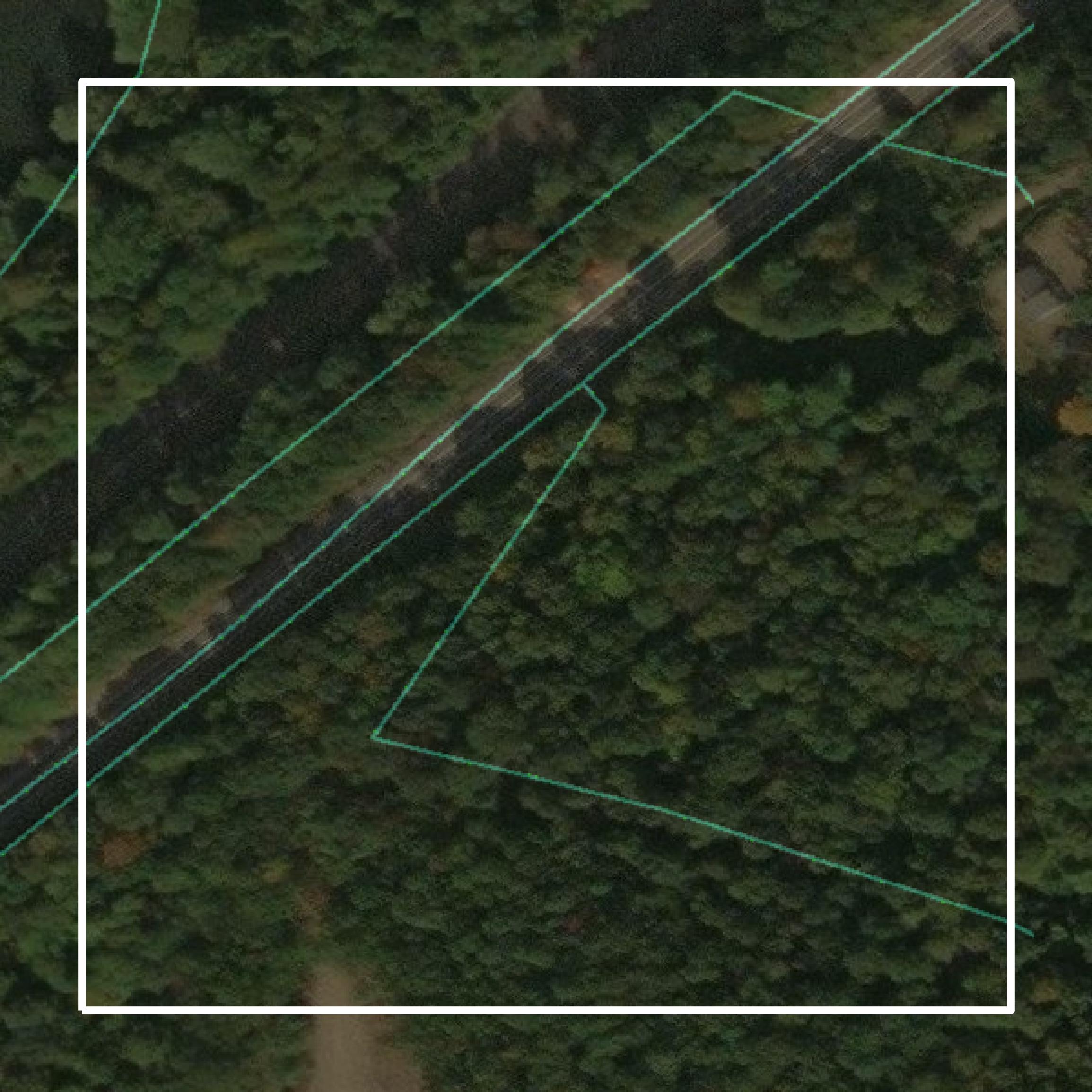 This image shows parcel and building data in Mifflin County created using GIS data in Equator.