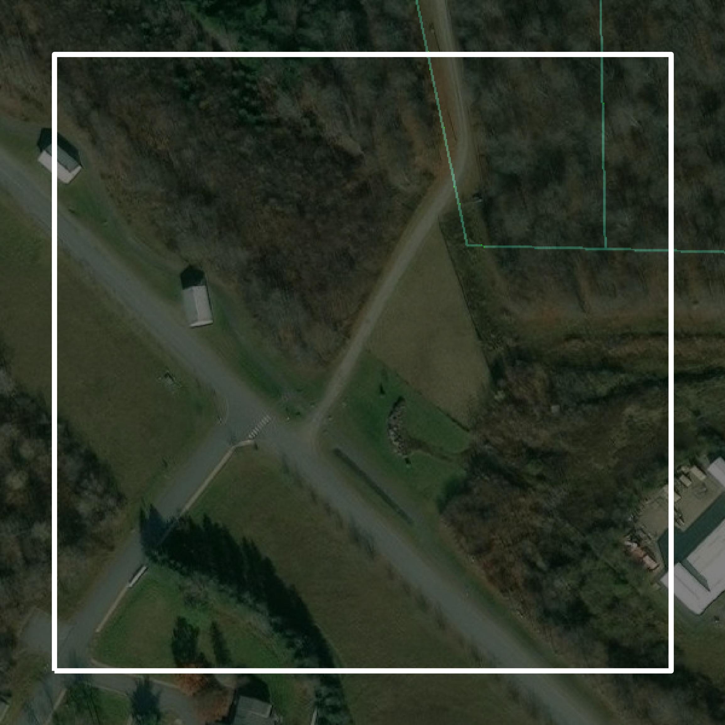 This image shows parcel and building data in Monroe County created using GIS data in Equator.