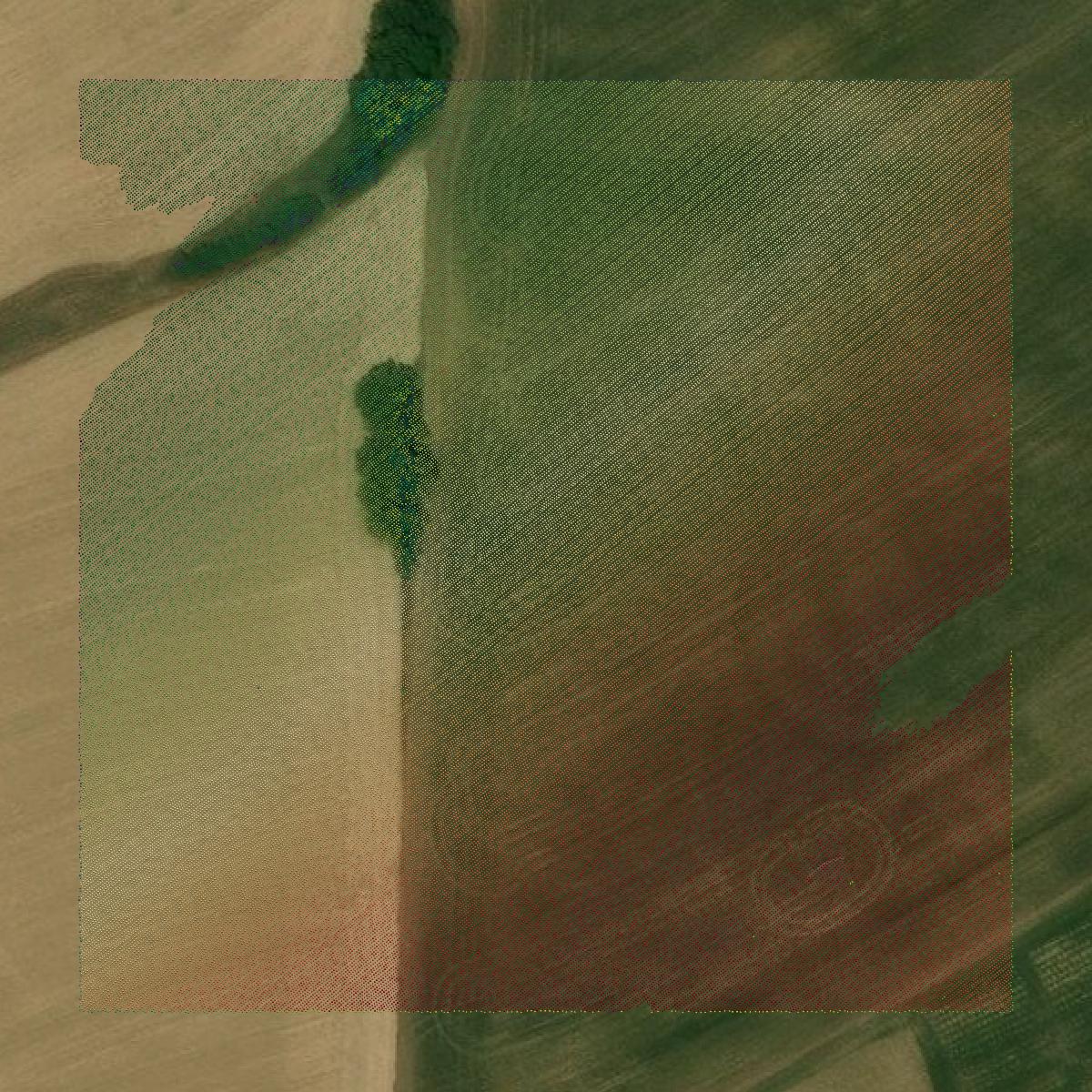 This image shows a LiDAR point cloud in Northampton County created using GIS data in Equator.