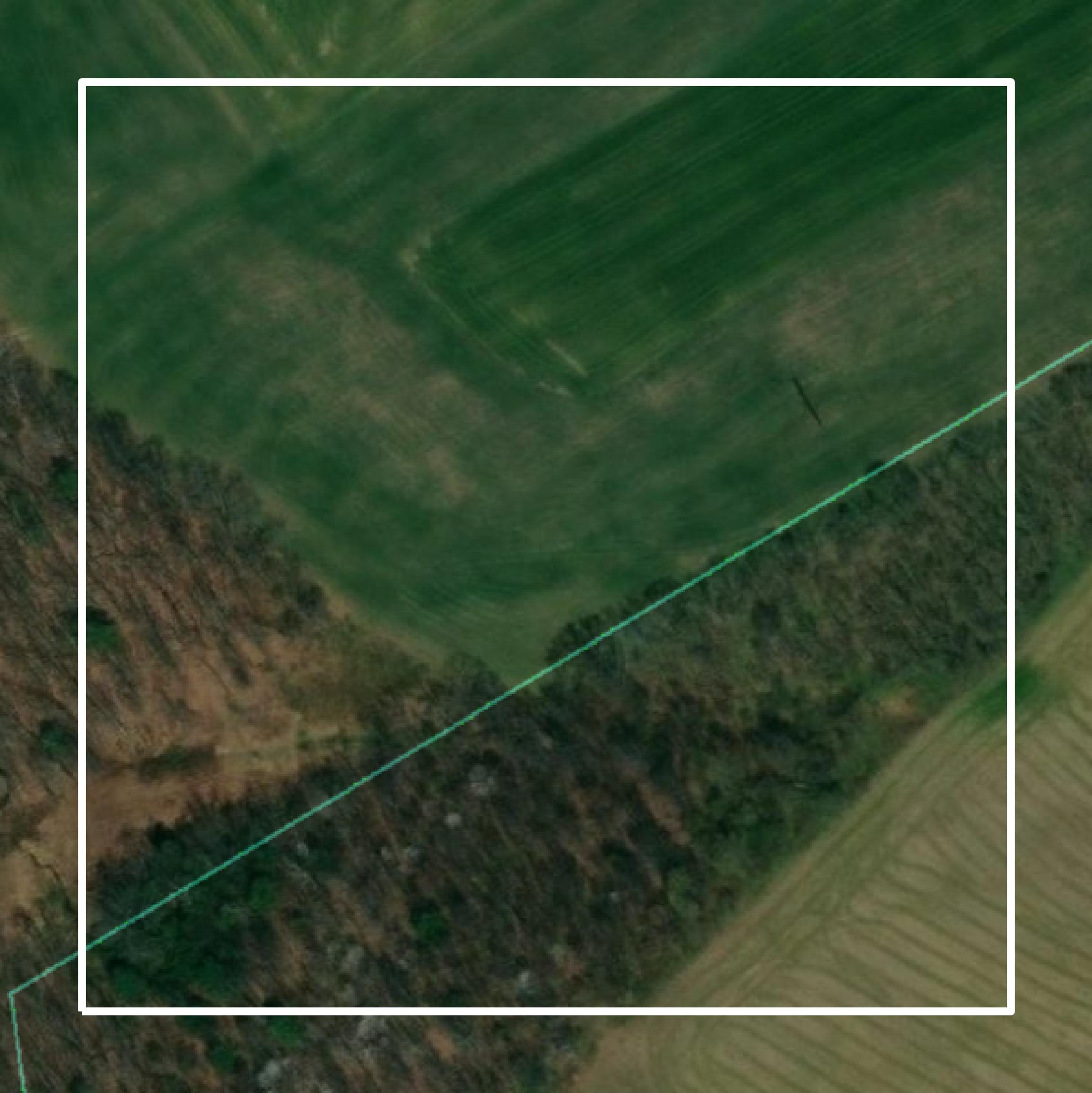 This image shows parcel and building data in Perry County created using GIS data in Equator.