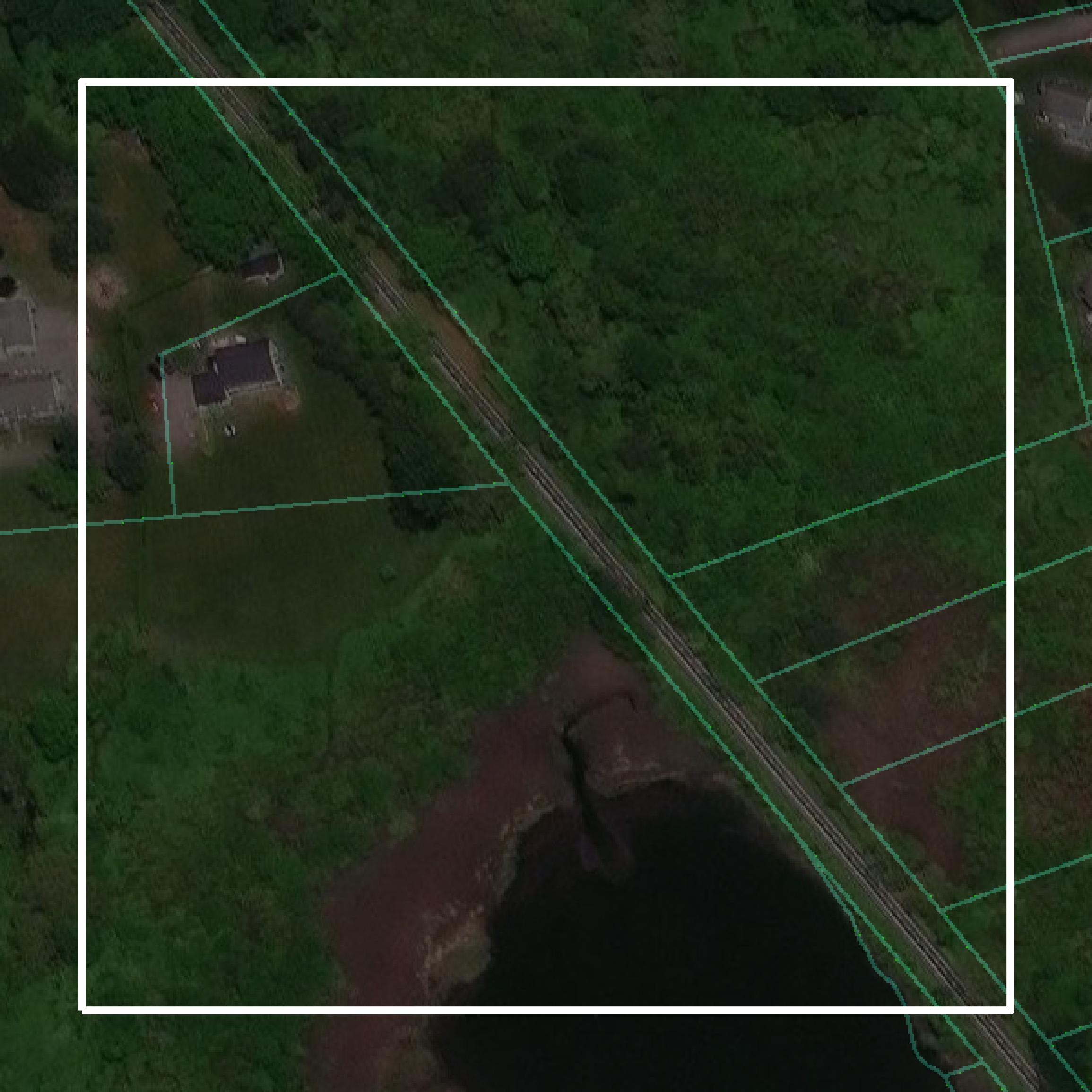 This image shows parcel and building data in Bristol County created using GIS data in Equator.