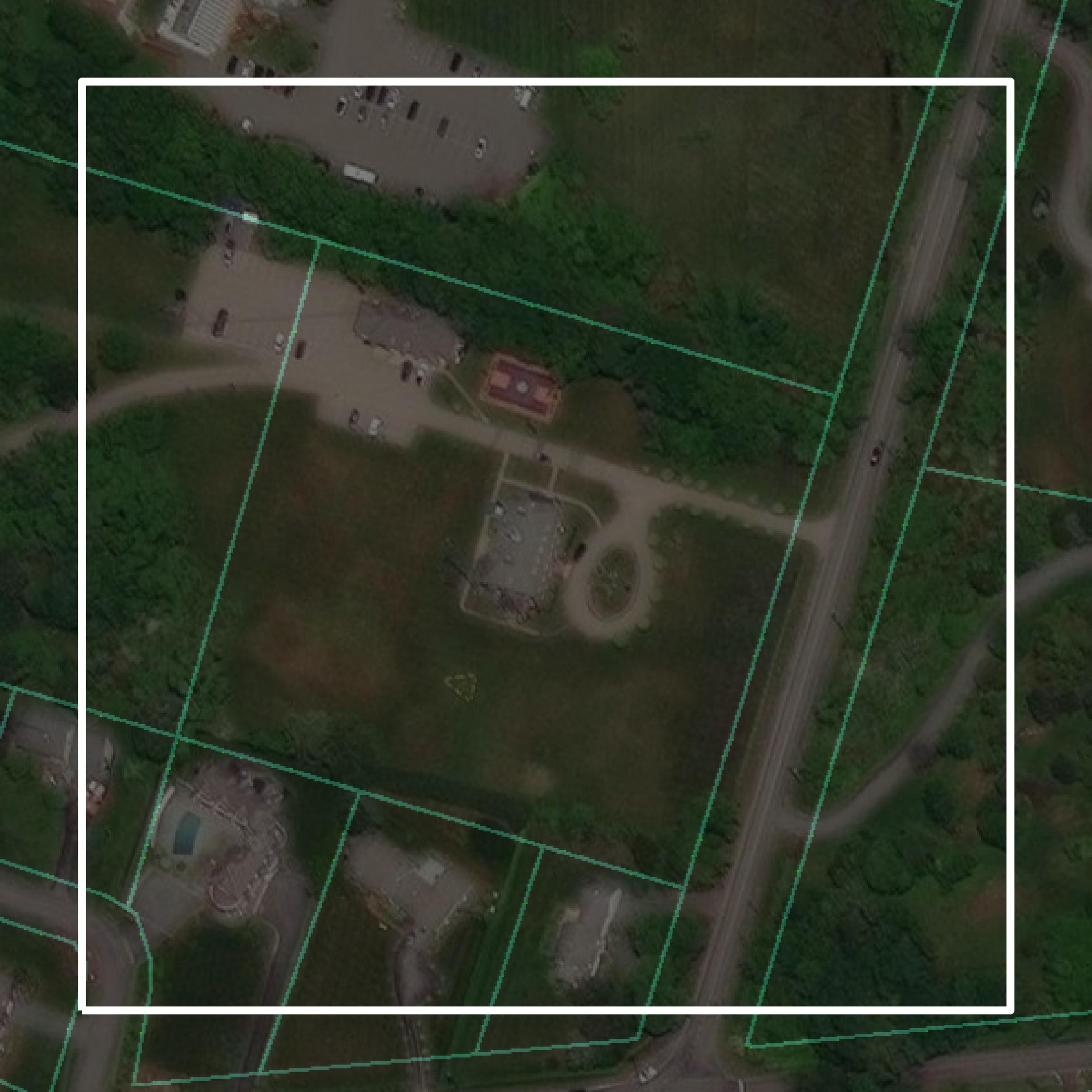 This image shows parcel and building data in Newport County created using GIS data in Equator.