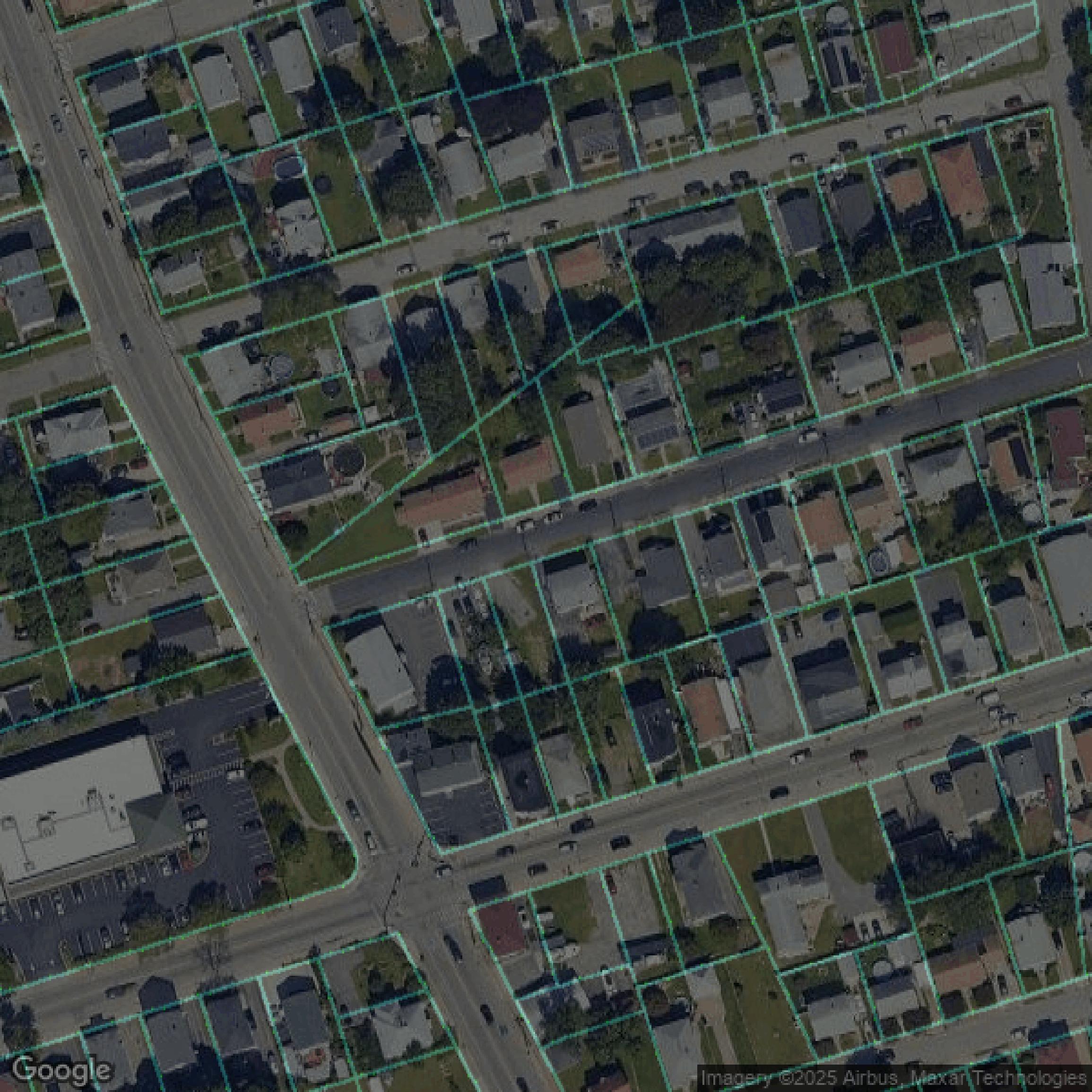 This image shows parcel data in Providence County created using GIS data in Equator.