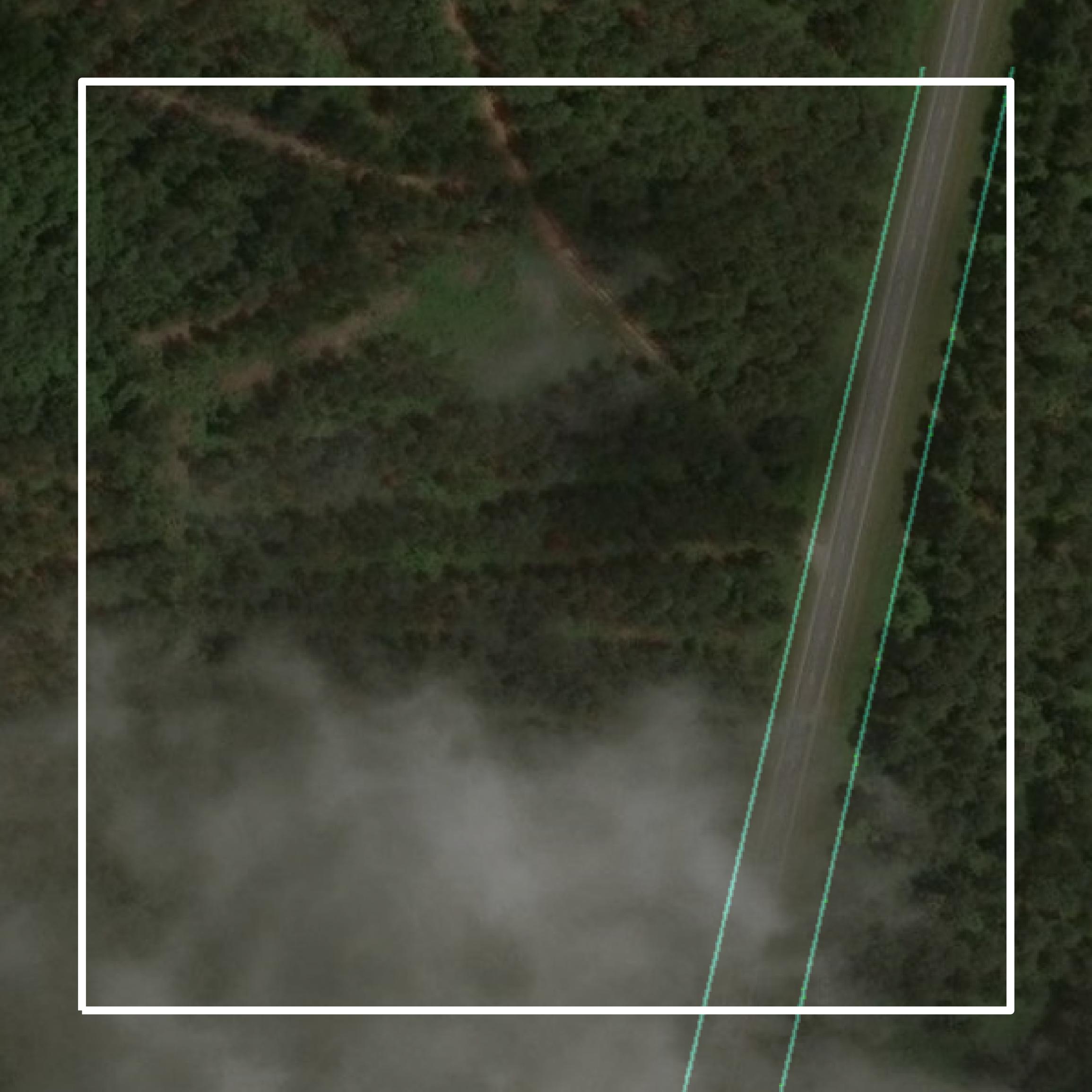 This image shows parcel and building data in Calhoun County created using GIS data in Equator.