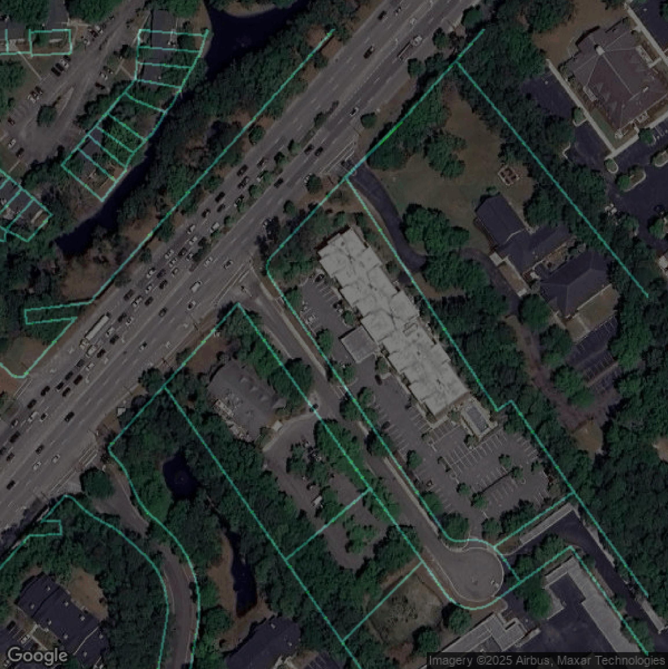 This image shows parcel data in Charleston County created using GIS data in Equator.
