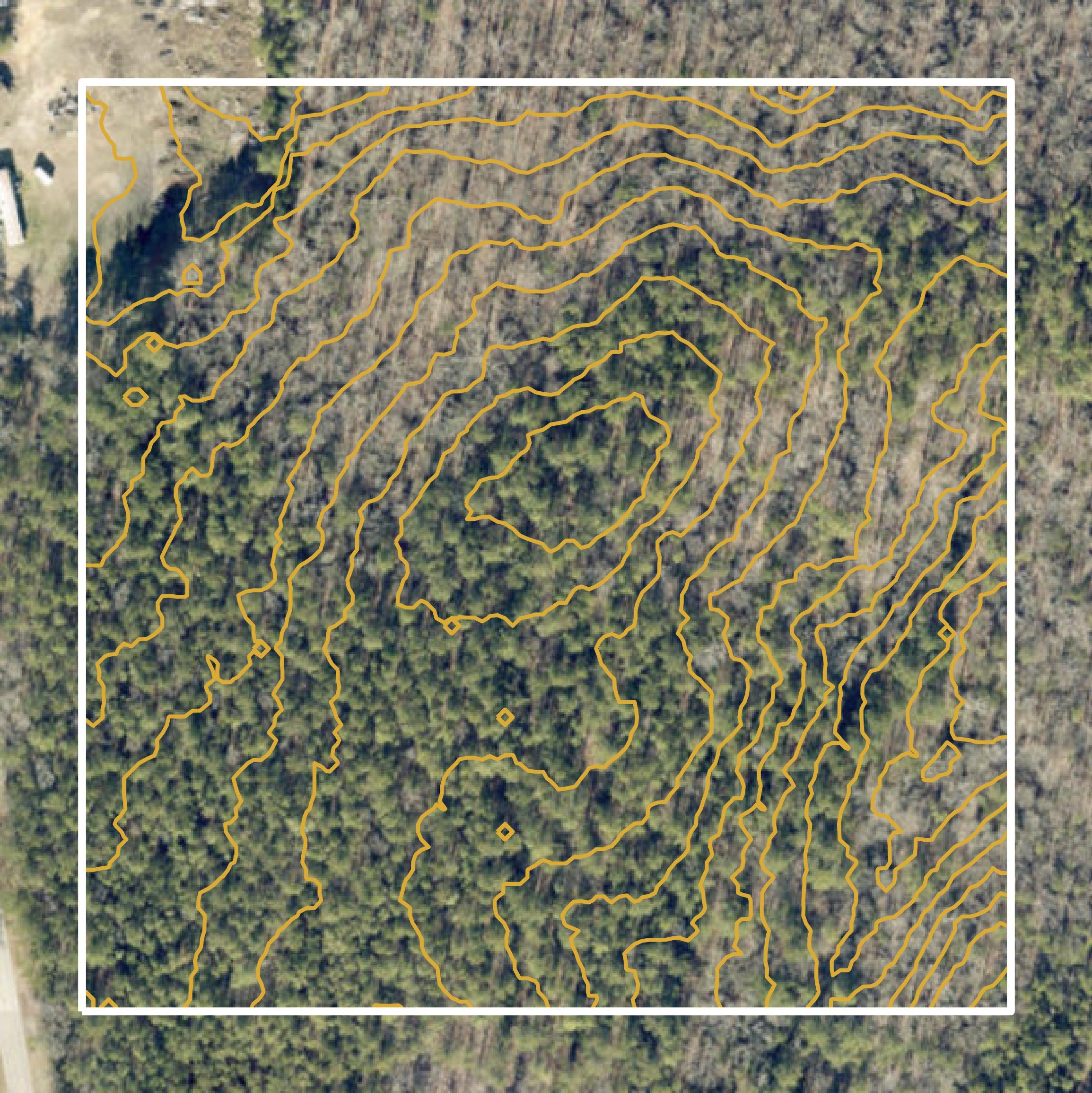 This image shows parcel and building data in Cherokee County created using GIS data in Equator.