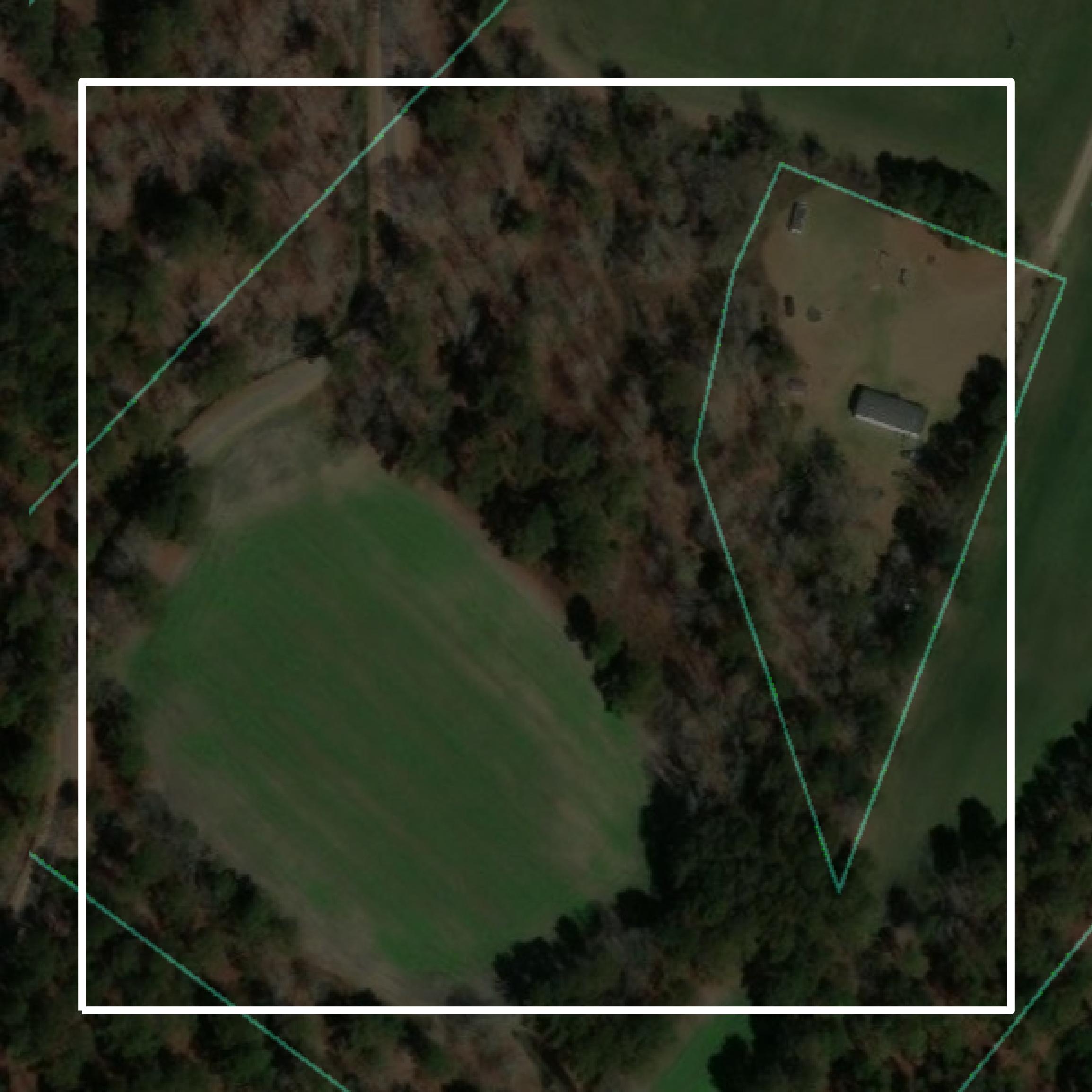 This image shows parcel and building data in Clarendon County created using GIS data in Equator.