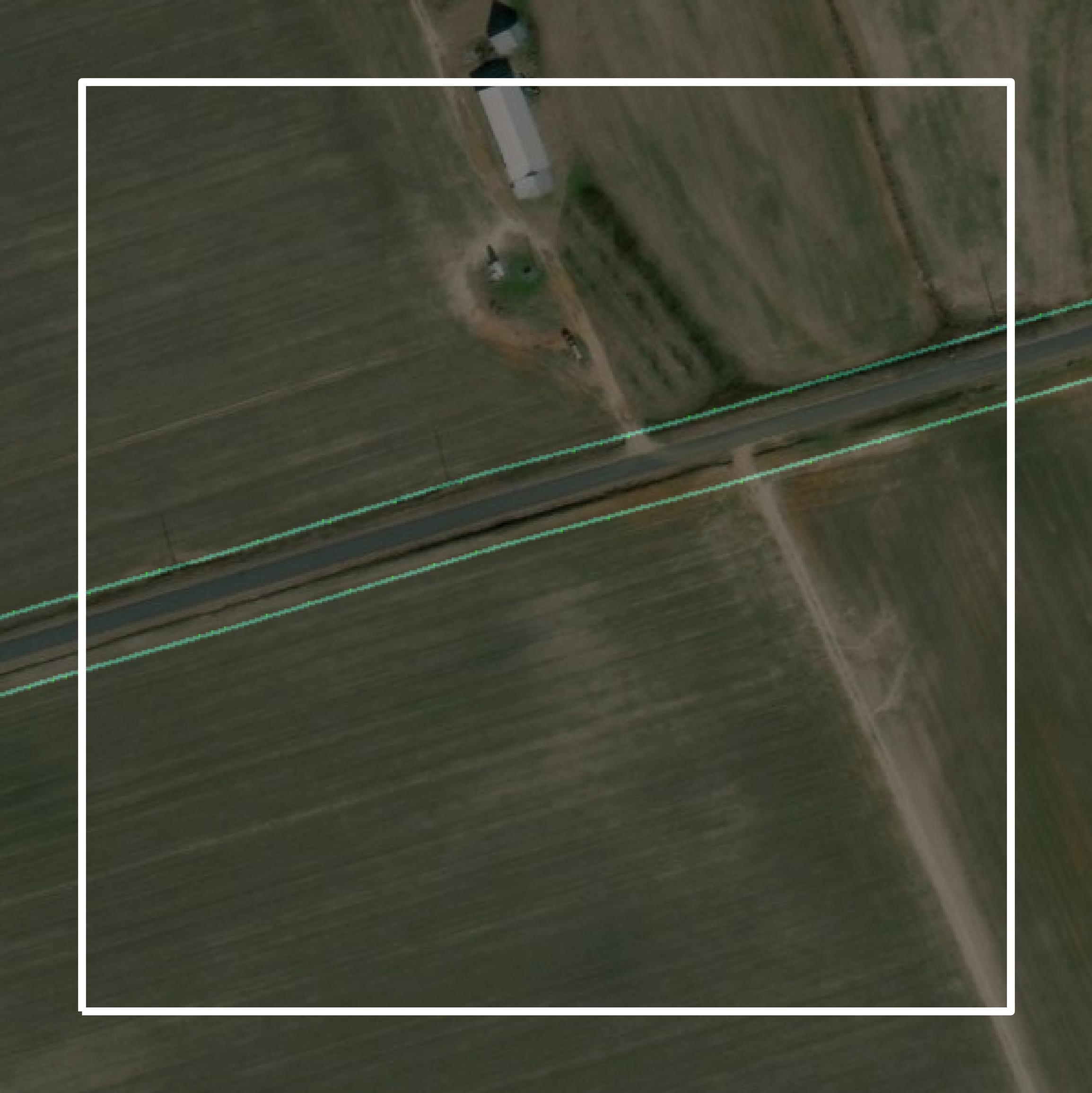 This image shows parcel and building data in Edgefield County created using GIS data in Equator.