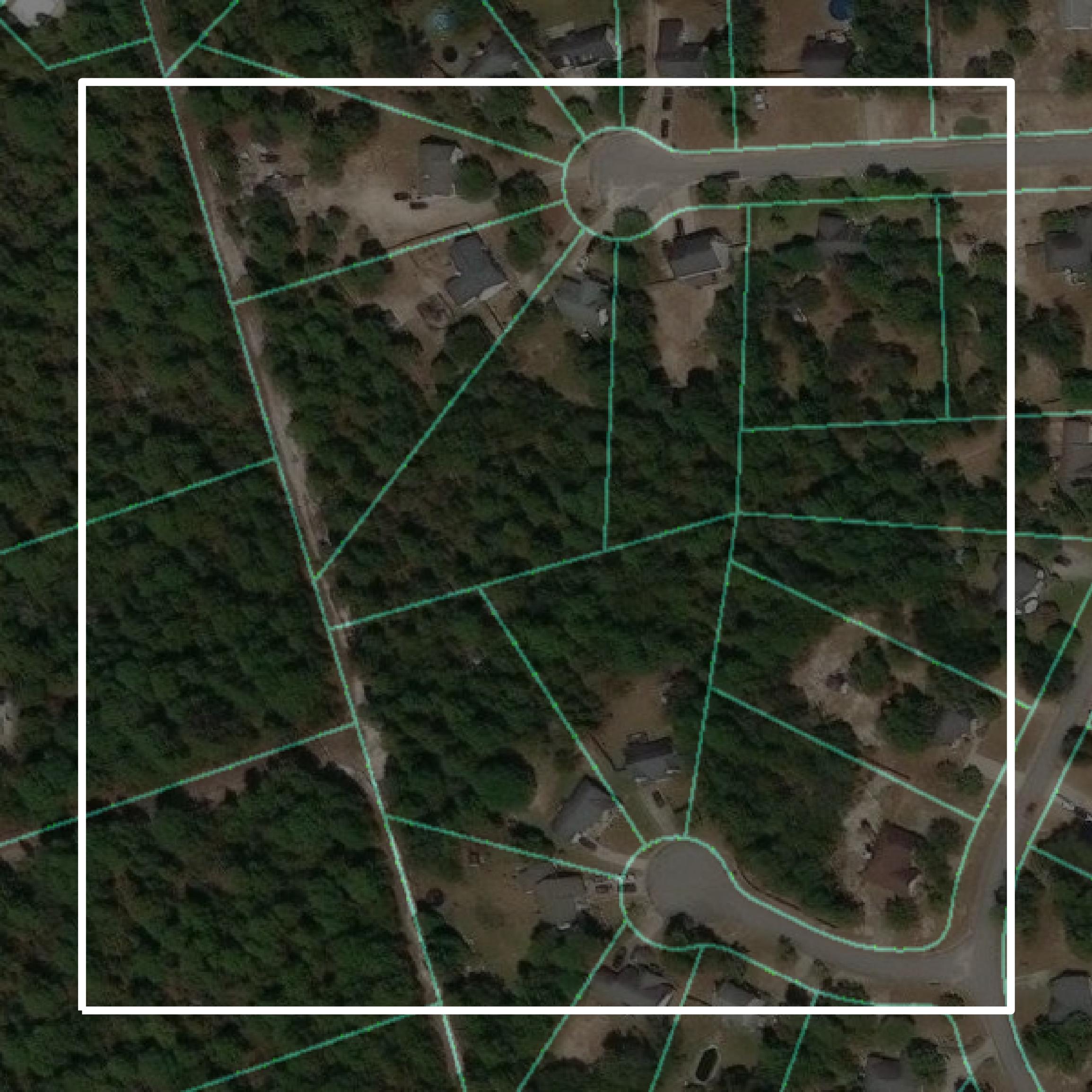 This image shows parcel and building data in Lexington County created using GIS data in Equator.