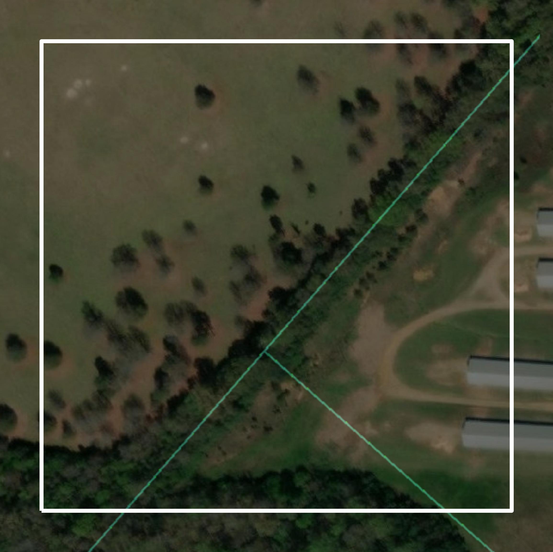 This image shows parcel and building data in Orangeburg County created using GIS data in Equator.