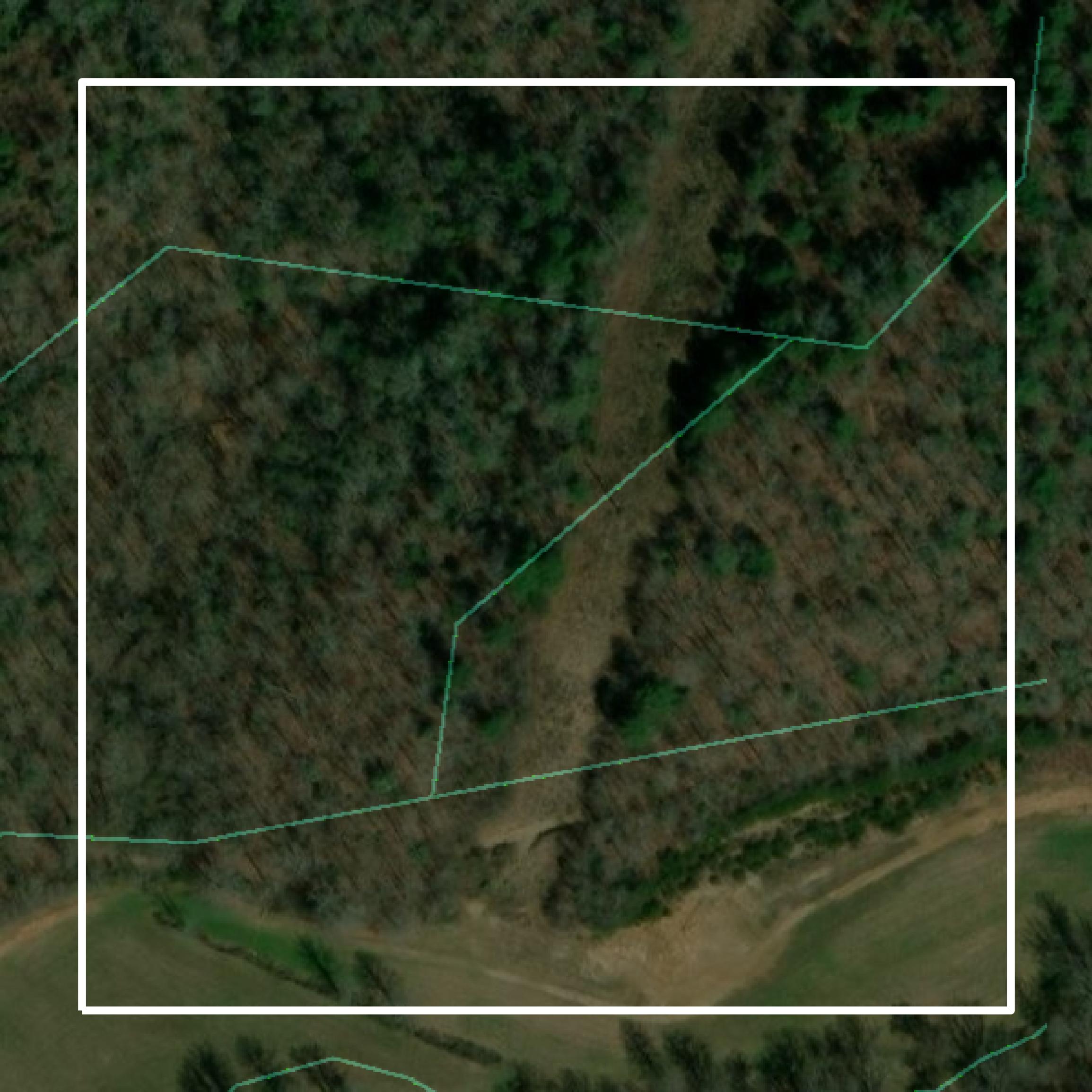 This image shows parcel and building data in Pickens County created using GIS data in Equator.