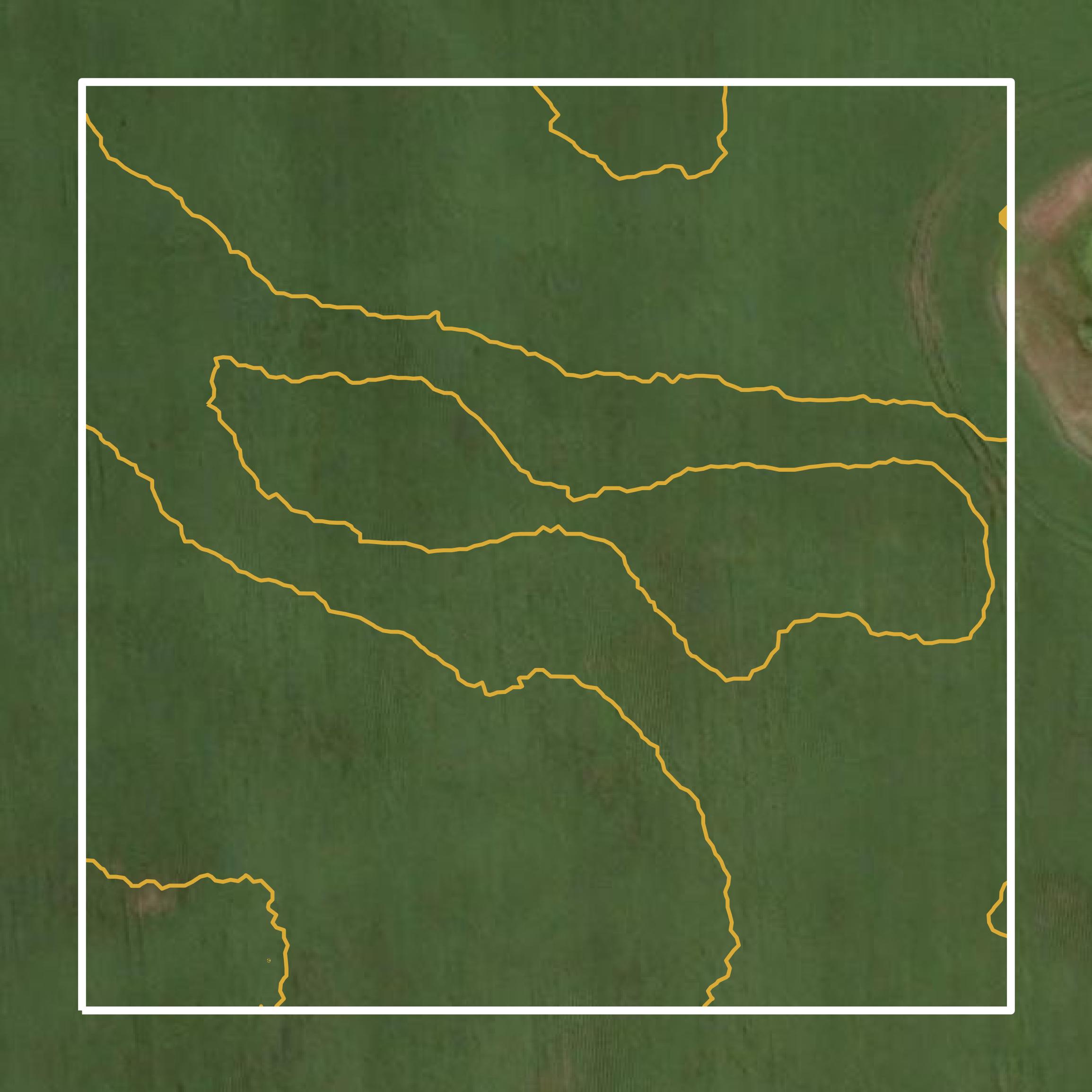 This image shows a contour map in Beadle County created using GIS data in Equator.