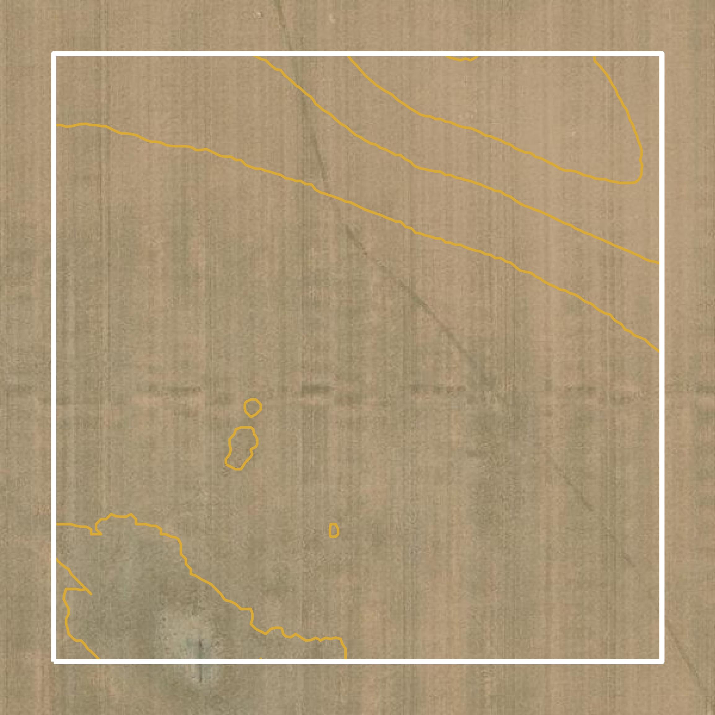 This image shows a contour map in Bennett County created using GIS data in Equator.