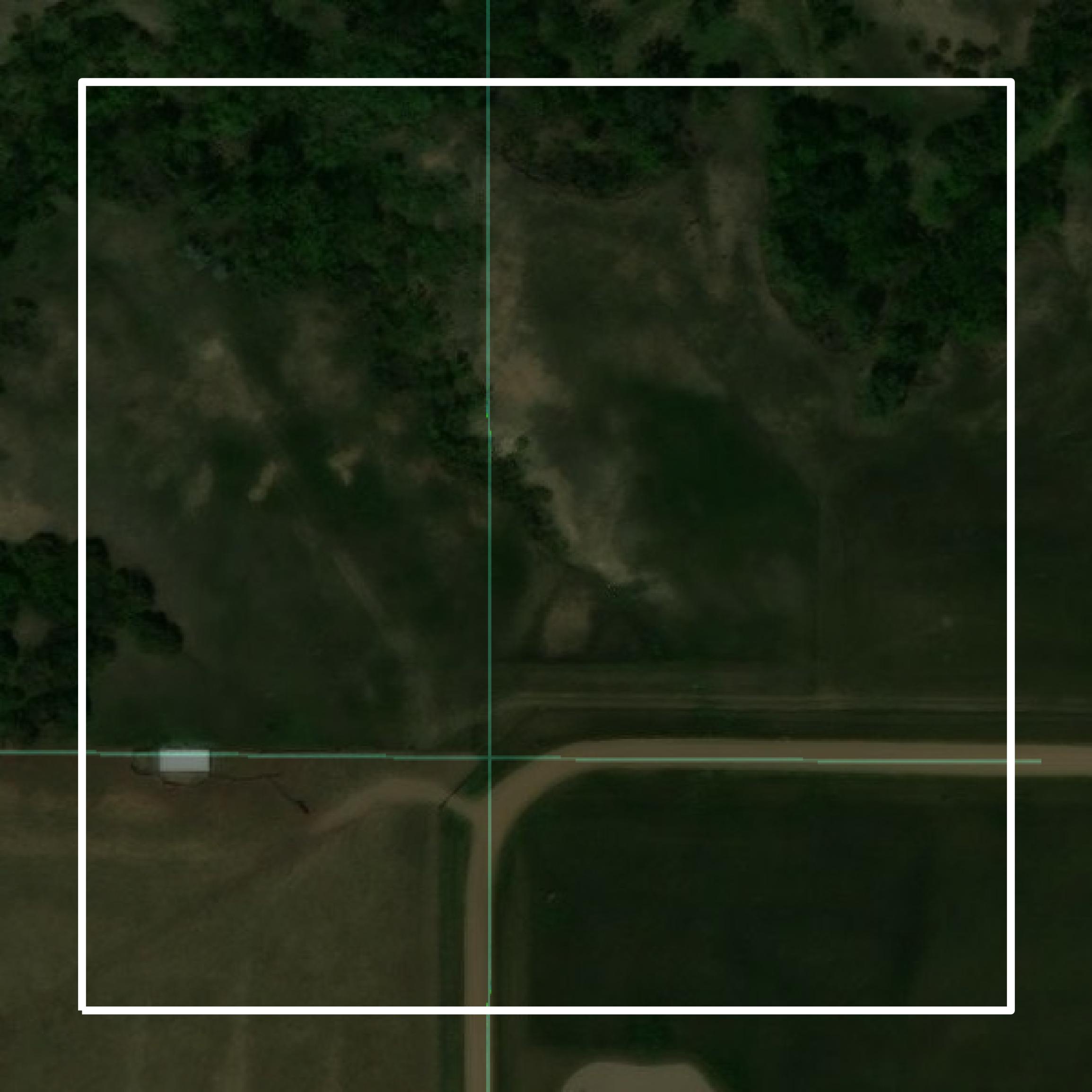 This image shows parcel and building data in Bon Homme County created using GIS data in Equator.