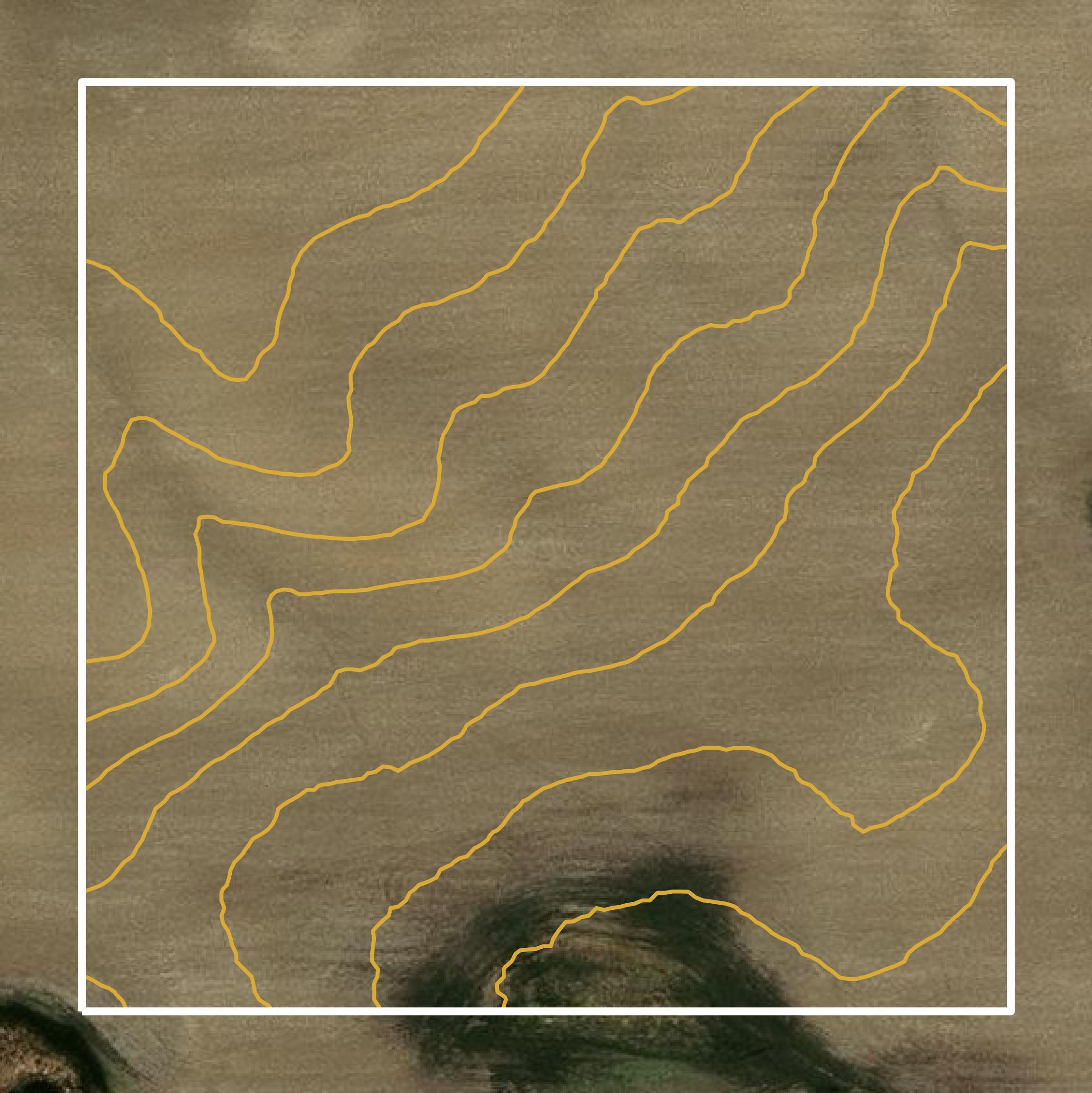 This image shows a contour map in Edmunds County created using GIS data in Equator.