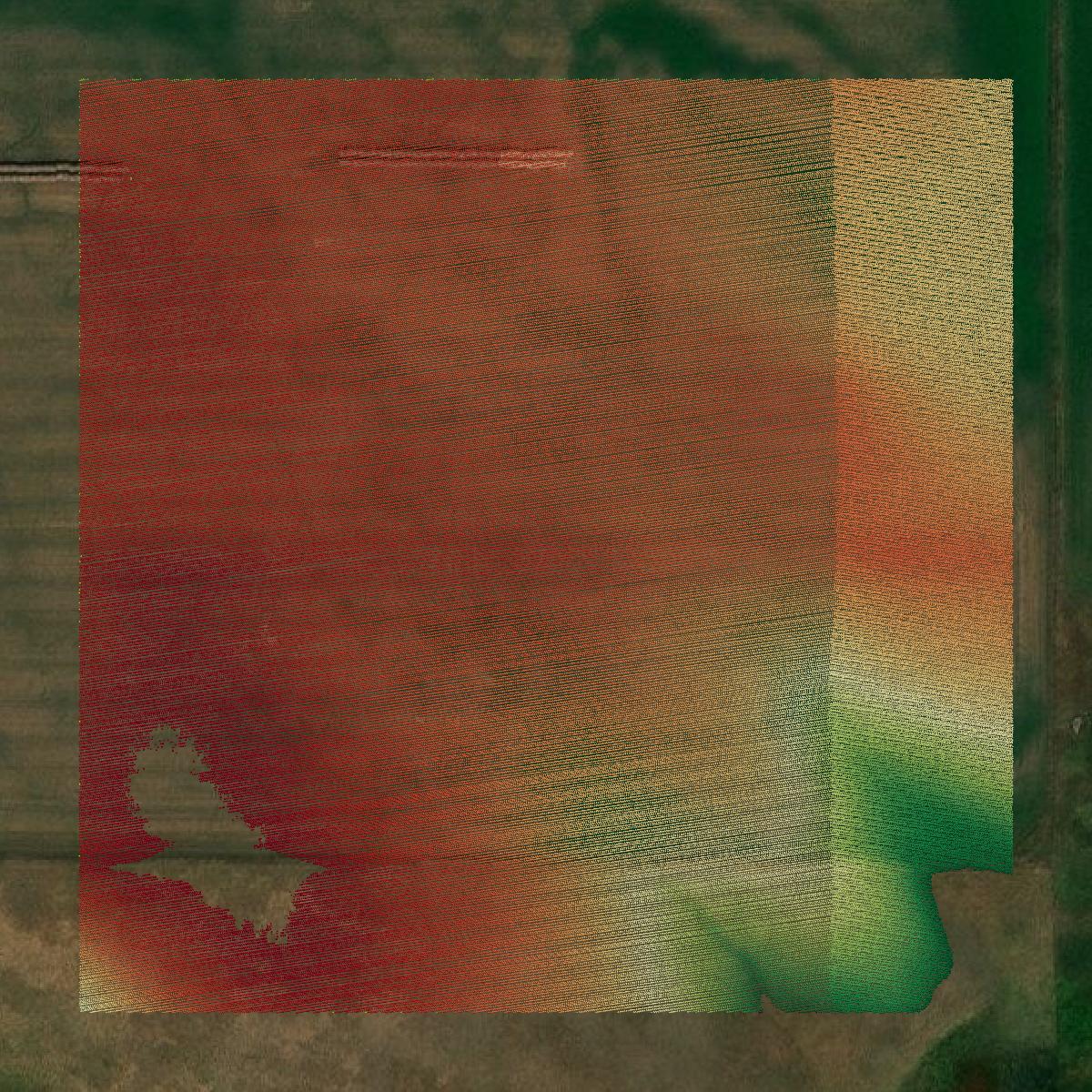 This image shows a LiDAR point cloud in Gregory County created using GIS data in Equator.