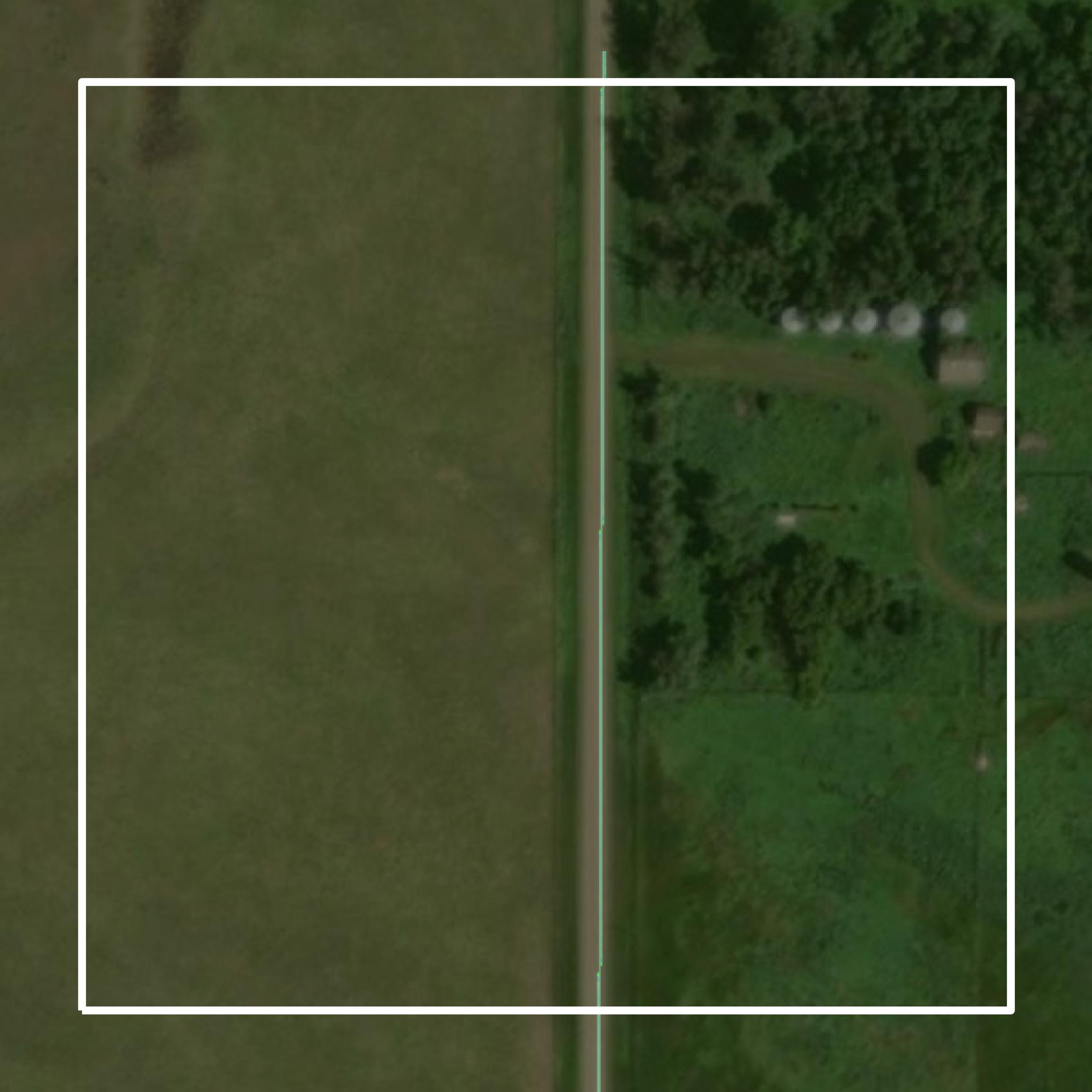This image shows parcel and building data in Hamlin County created using GIS data in Equator.