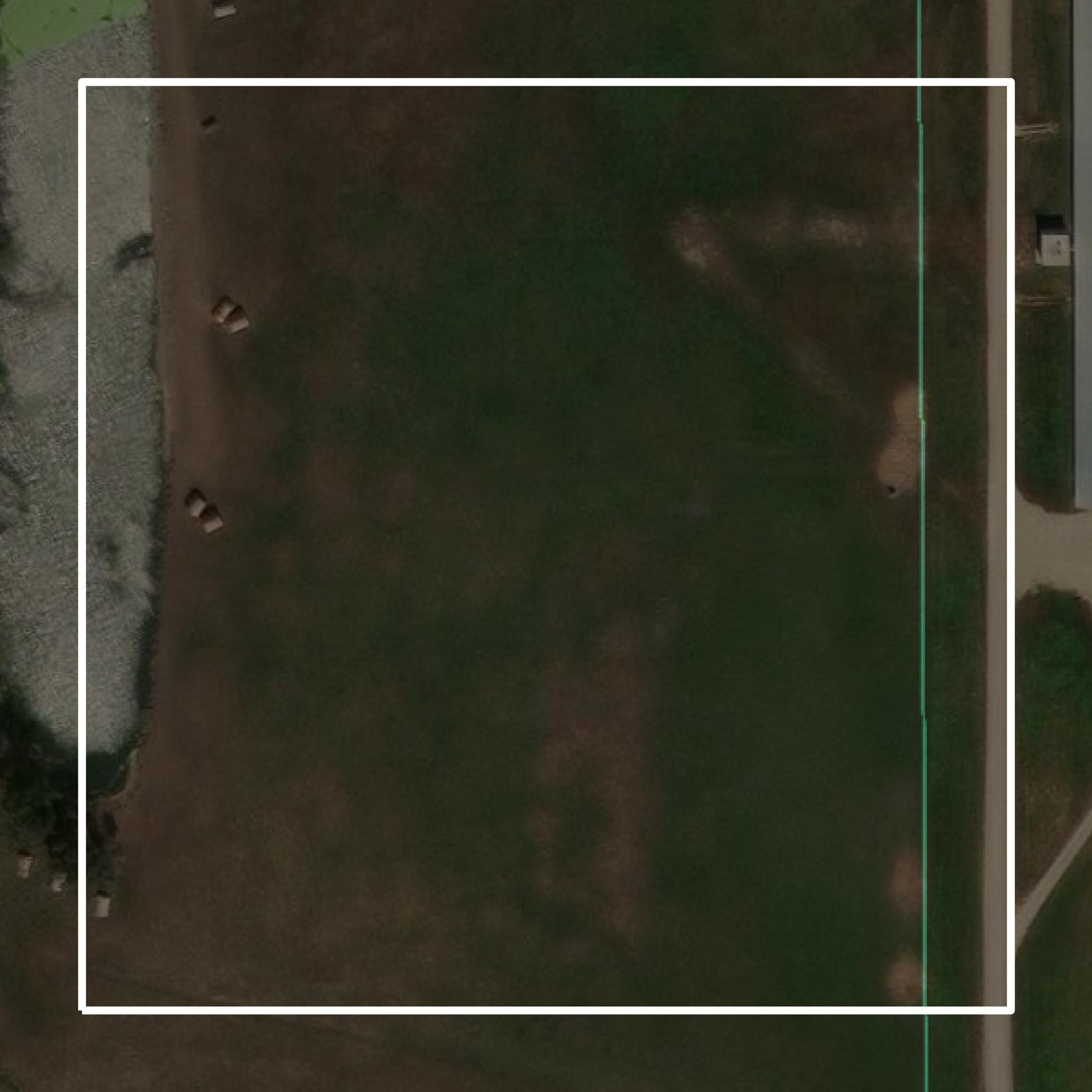 This image shows parcel and building data in Hanson County created using GIS data in Equator.