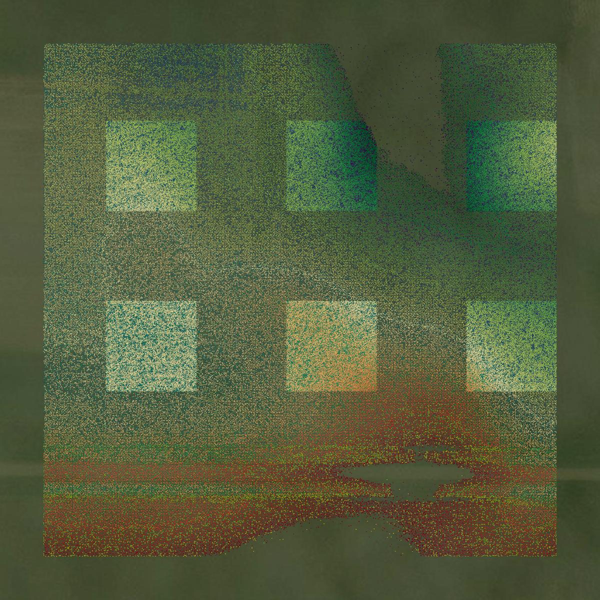This image shows a LiDAR point cloud in Jerauld County created using GIS data in Equator.