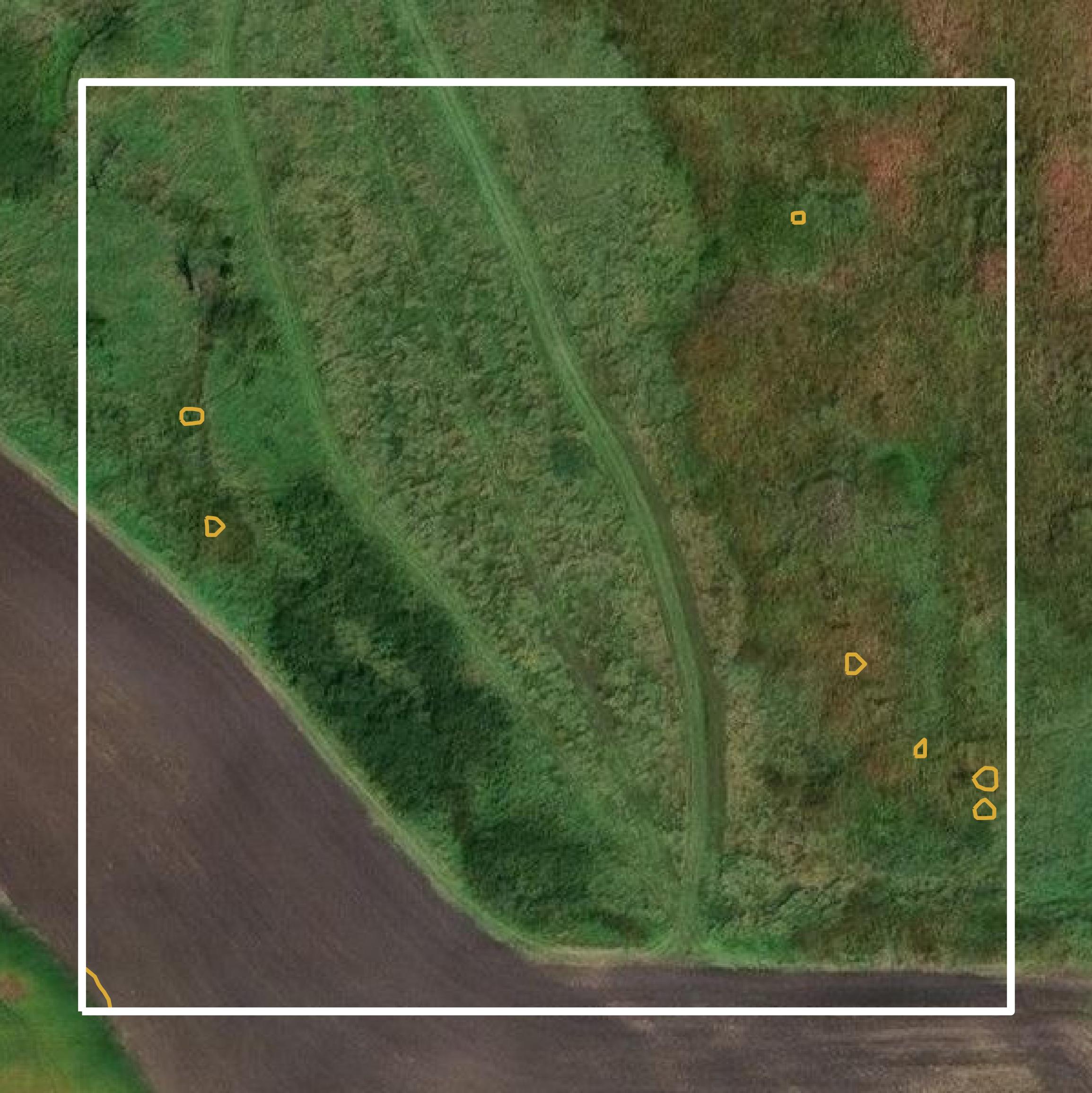 This image shows a contour map in McCook County created using GIS data in Equator.
