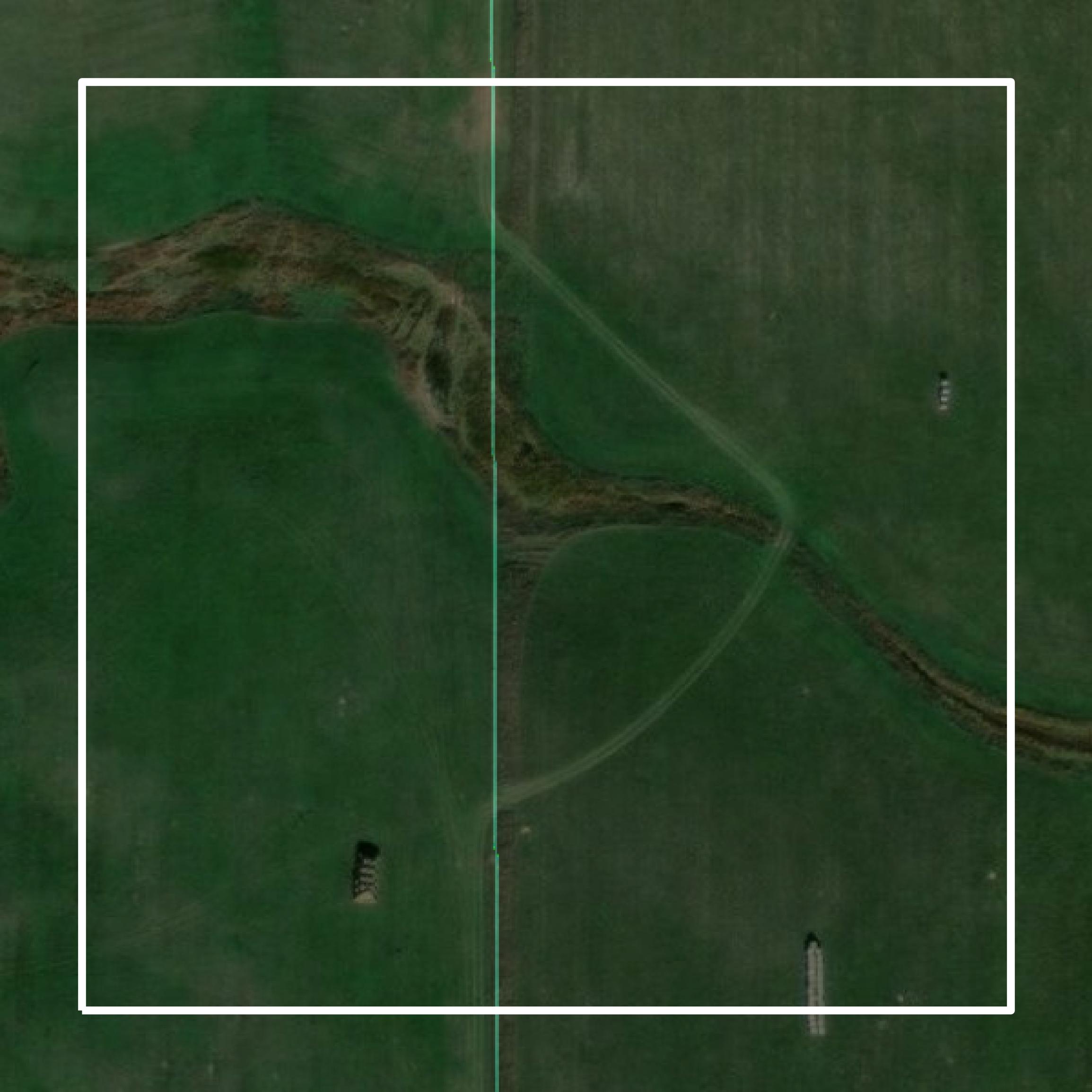 This image shows parcel and building data in Mellette County created using GIS data in Equator.