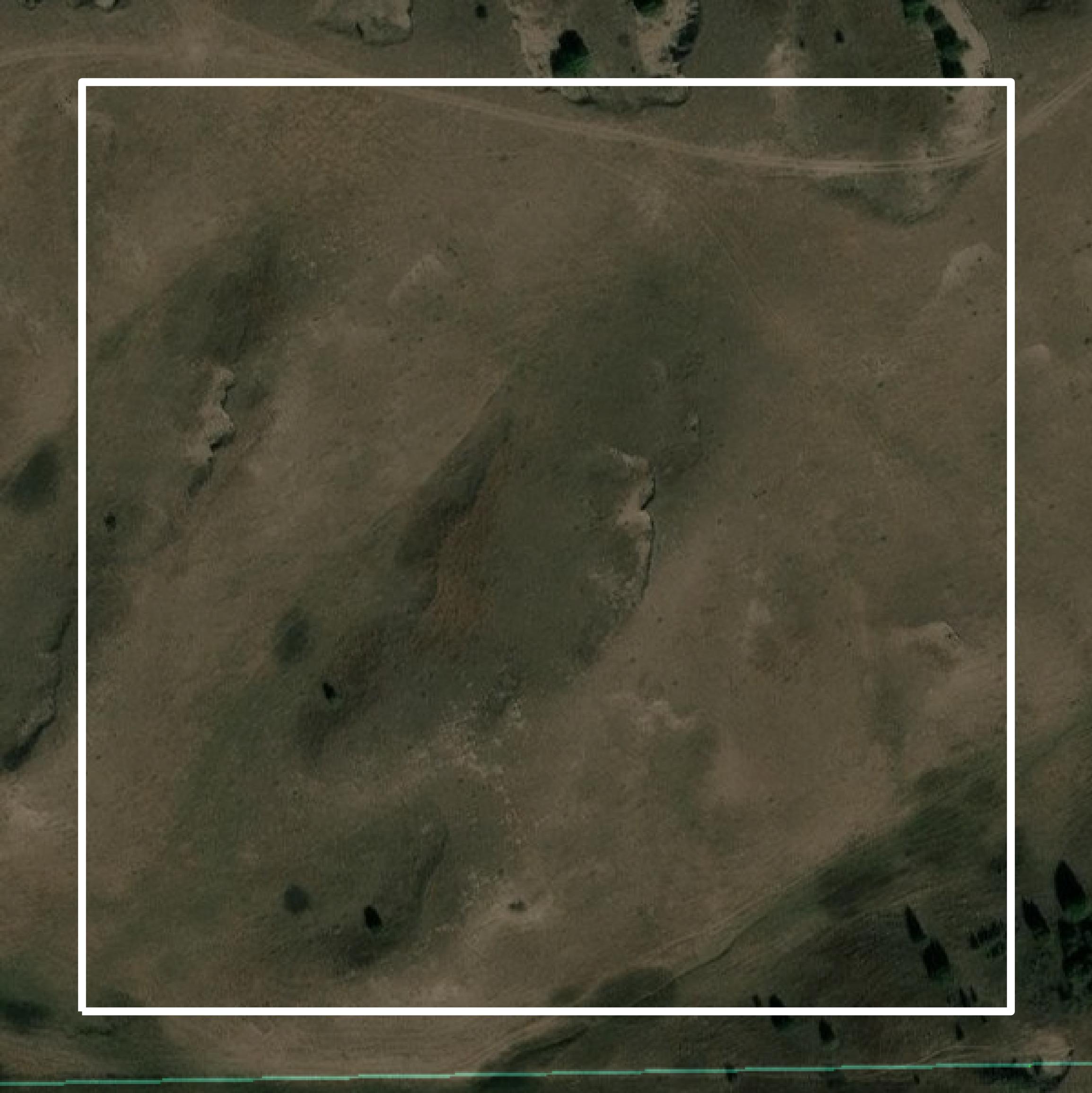 This image shows parcel and building data in Oglala Lakota County created using GIS data in Equator.