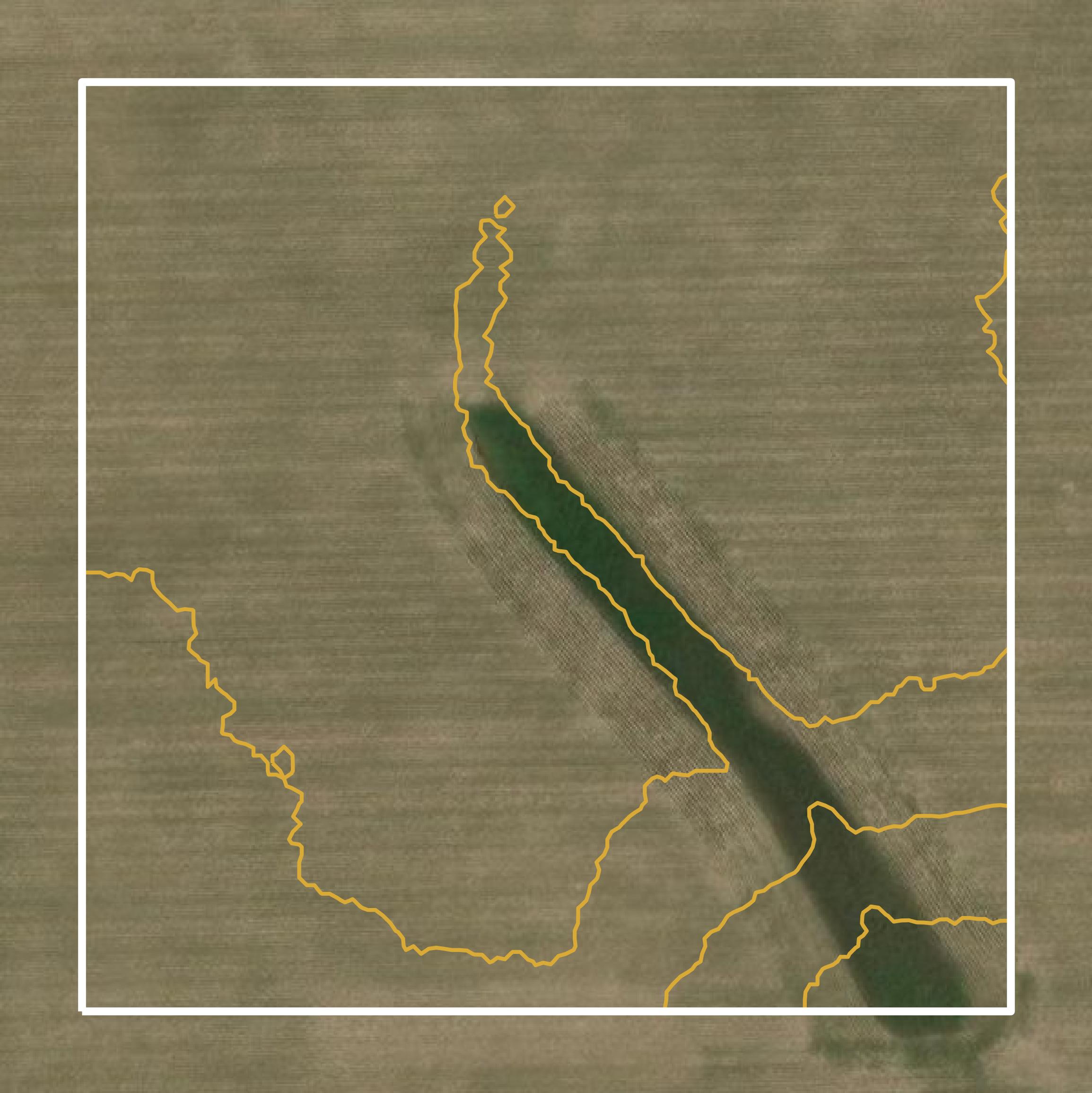 This image shows a contour map in Sanborn County created using GIS data in Equator.