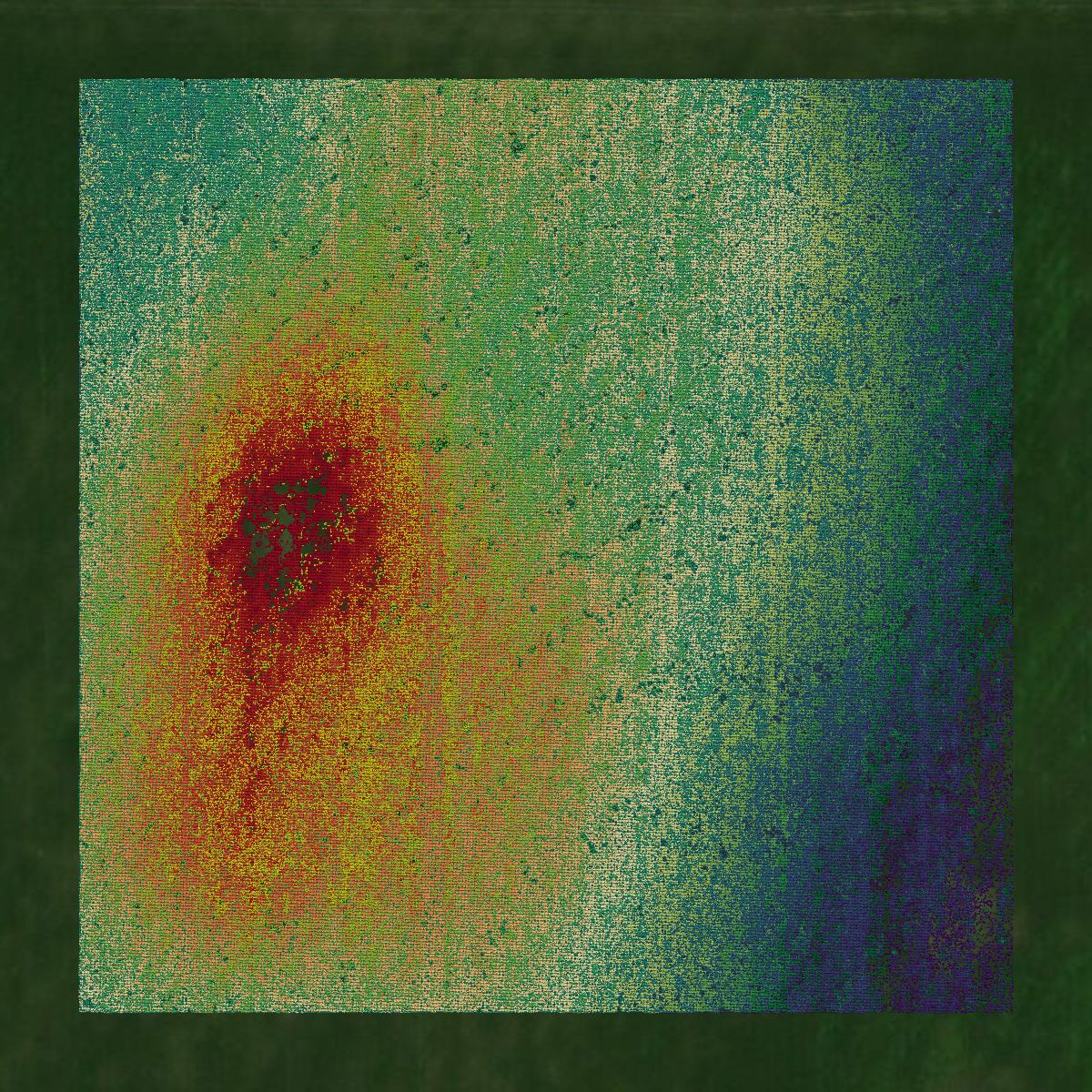 This image shows a LiDAR point cloud in Sully County created using GIS data in Equator.