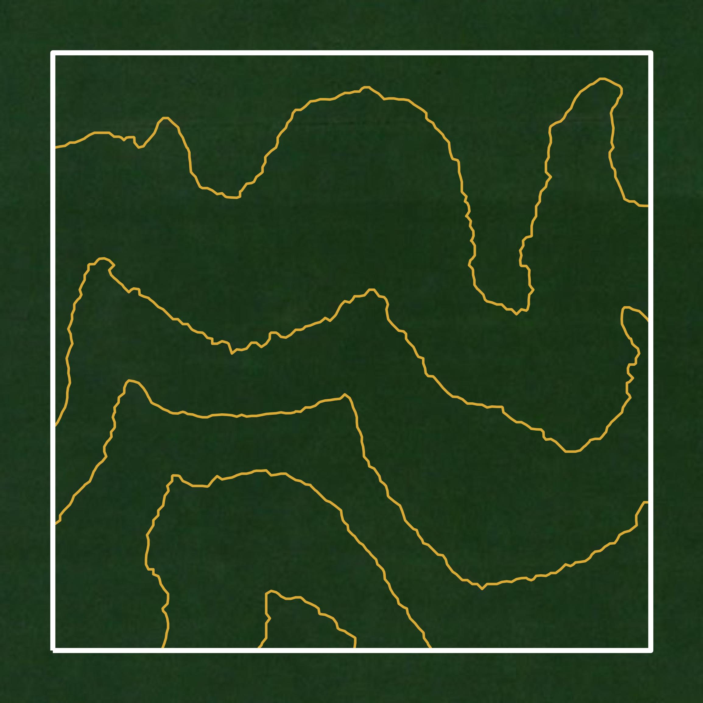This image shows a contour map in Turner County created using GIS data in Equator.