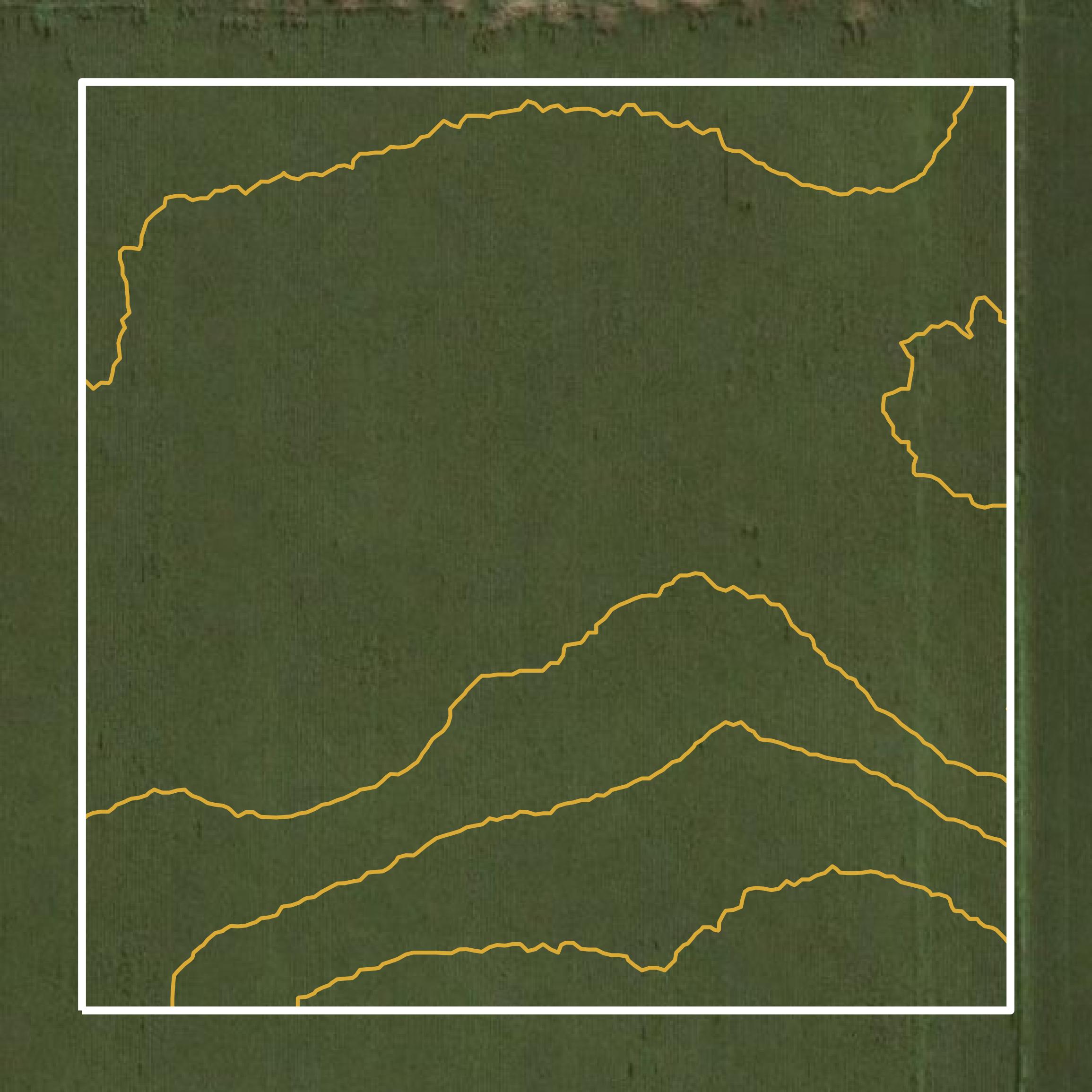 This image shows a contour map in Yankton County created using GIS data in Equator.