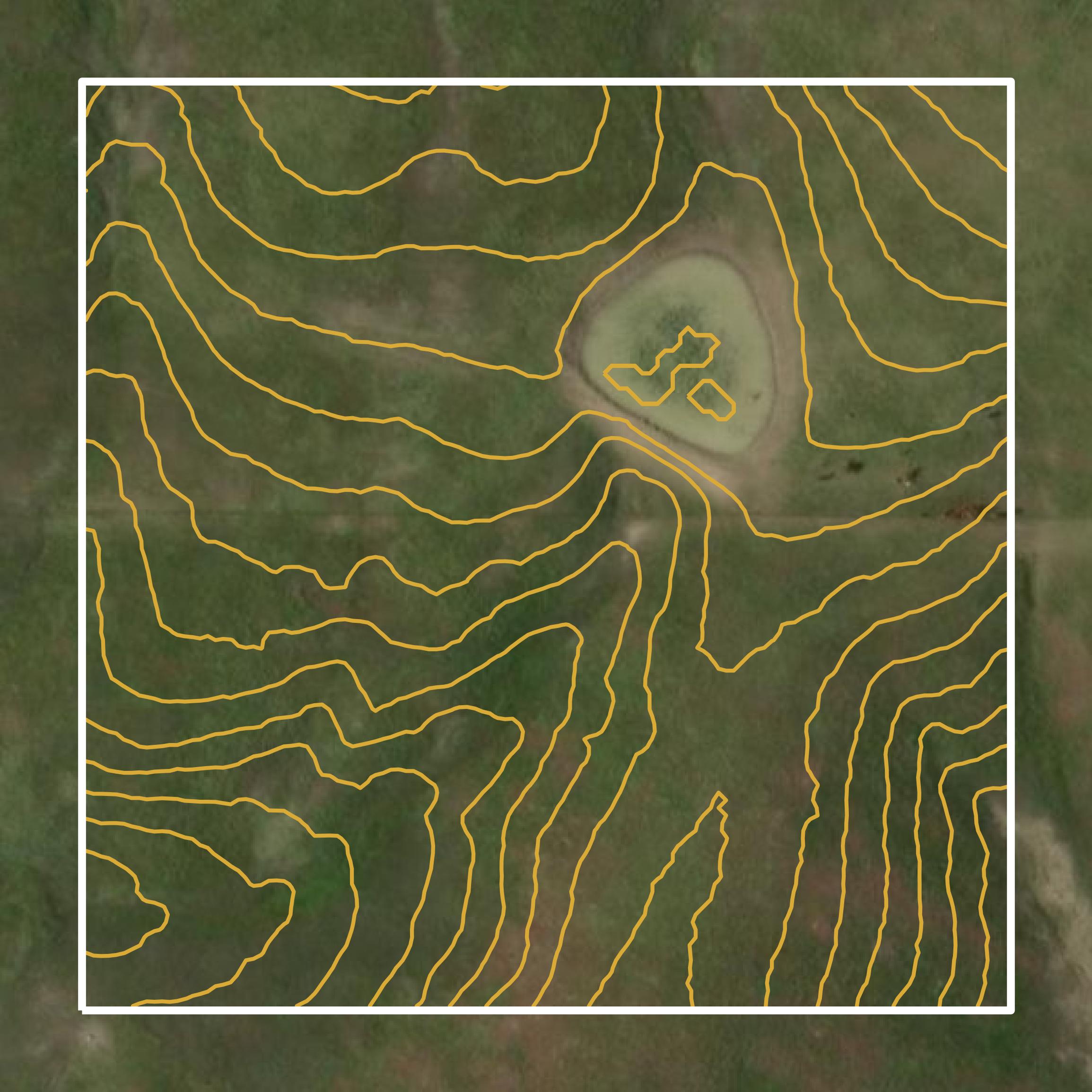 This image shows parcel and building data in Ziebach County created using GIS data in Equator.