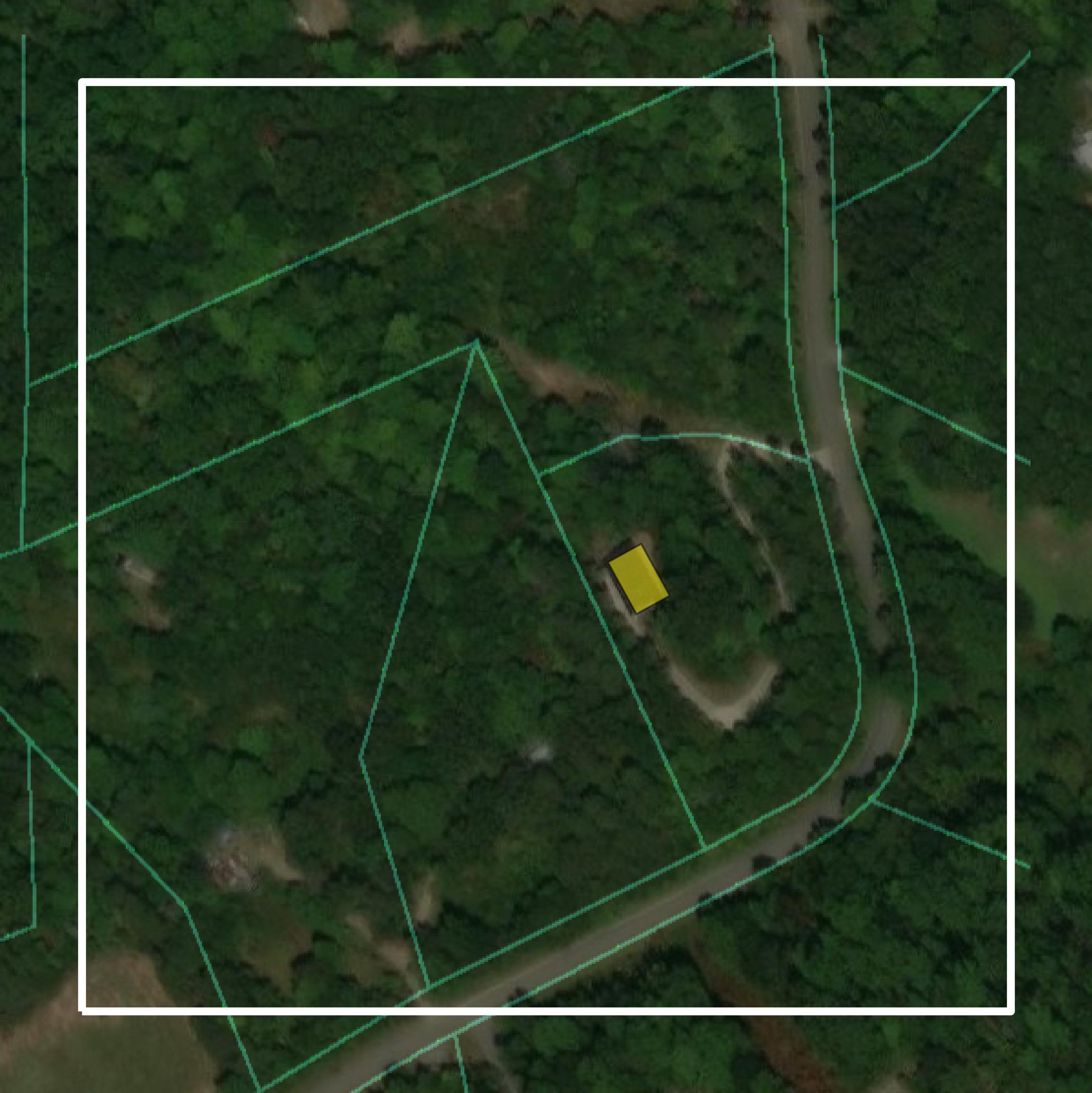 This image shows parcel and building data in Blount County created using GIS data in Equator.