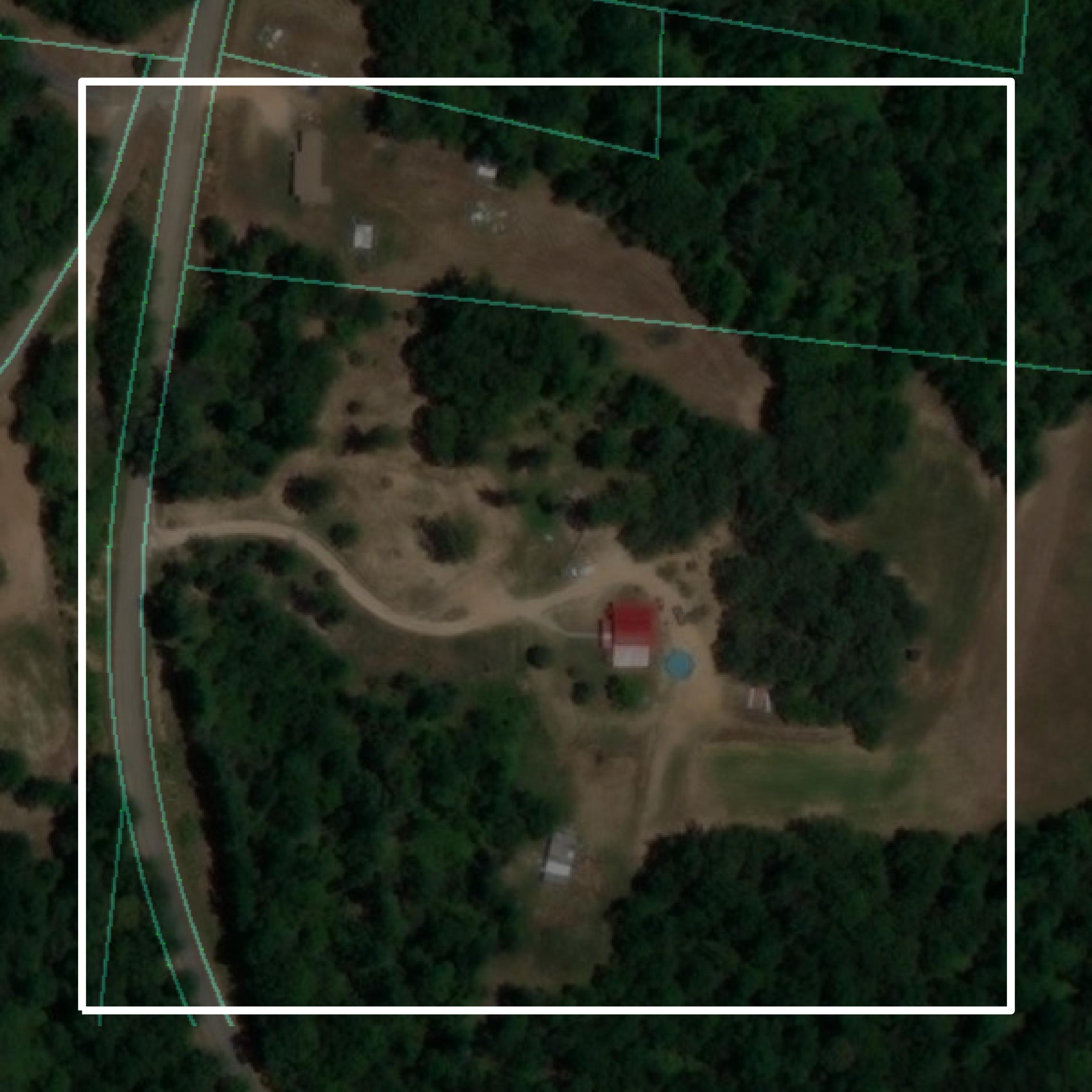 This image shows parcel and building data in Carter County created using GIS data in Equator.