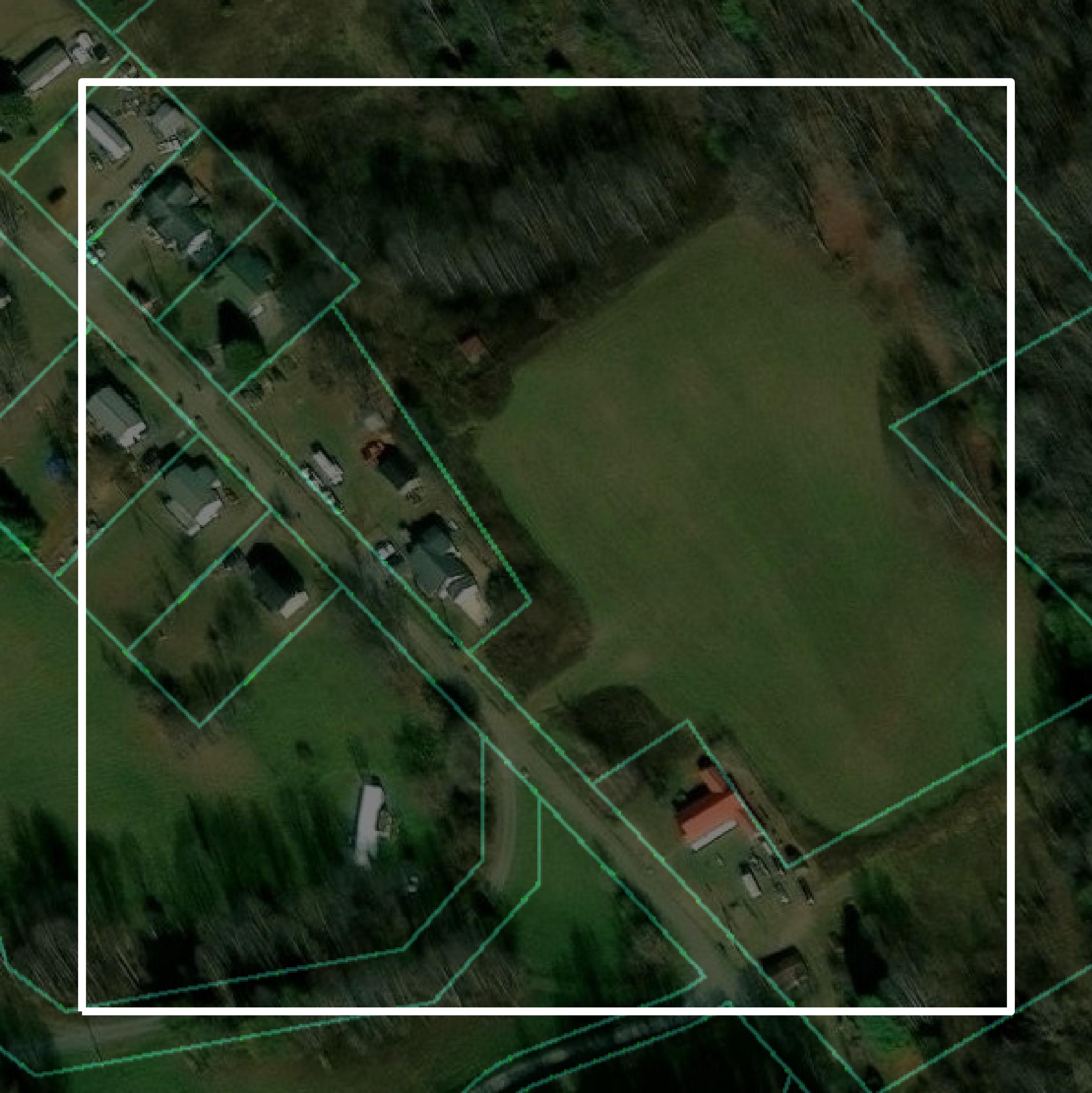 This image shows parcel and building data in Carter County created using GIS data in Equator.