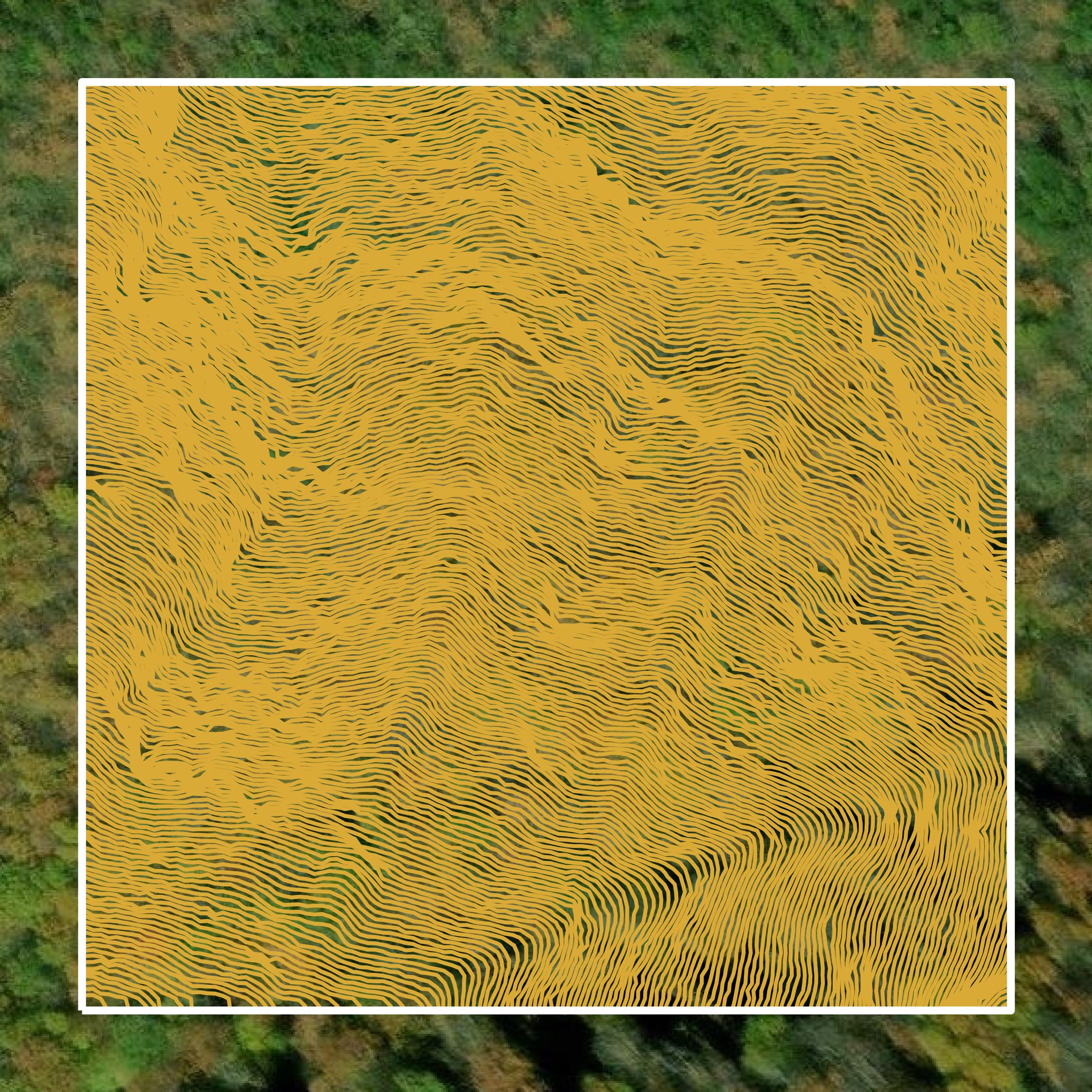 This image shows a contour map in Cocke County created using GIS data in Equator.