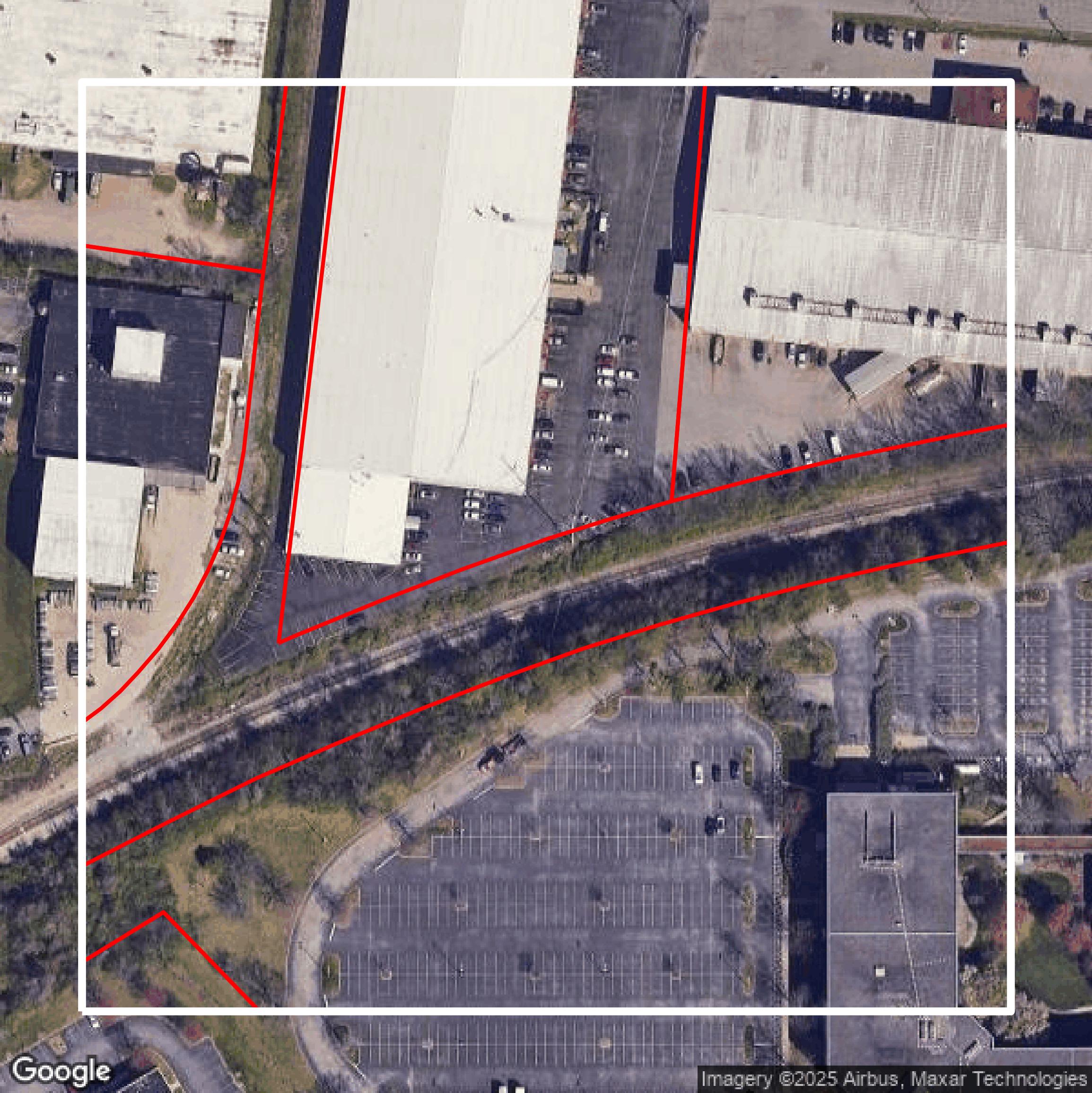 This image shows parcel data in Davidson County created using GIS data in Equator.