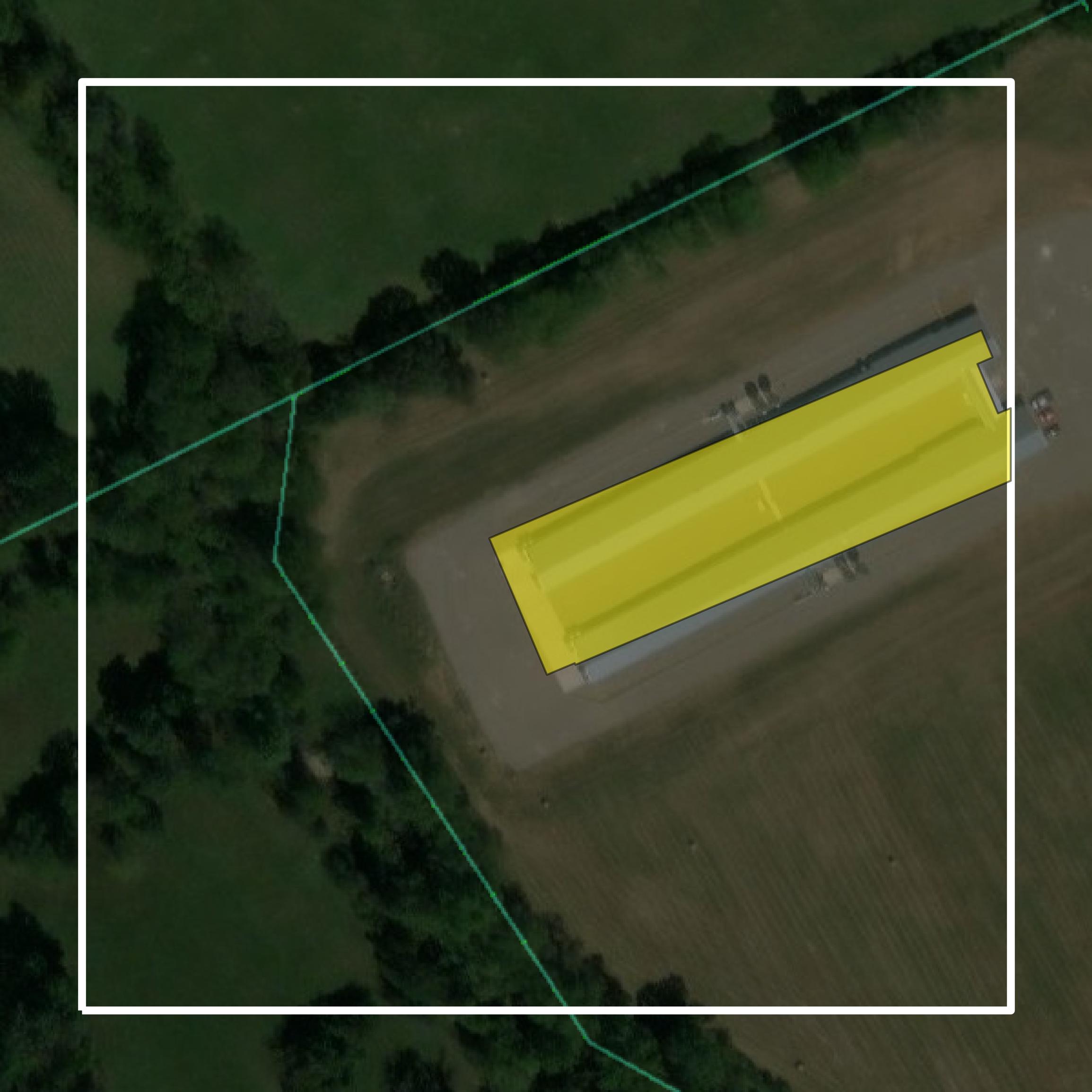 This image shows parcel and building data in Giles County created using GIS data in Equator.