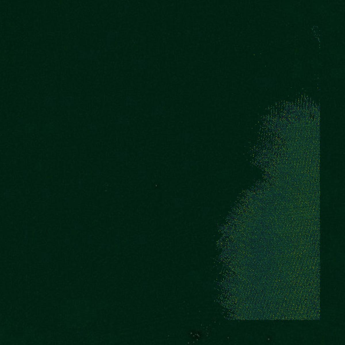 This image shows a LiDAR point cloud in Grainger County created using GIS data in Equator.